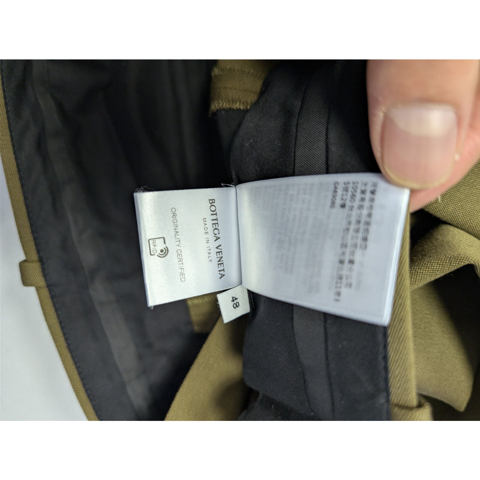 Bottega Veneta o1rshd1 Sartorial Grain de Poudre Trousers in Liana Size US 32 / EU 48 - 22 Thumbnail