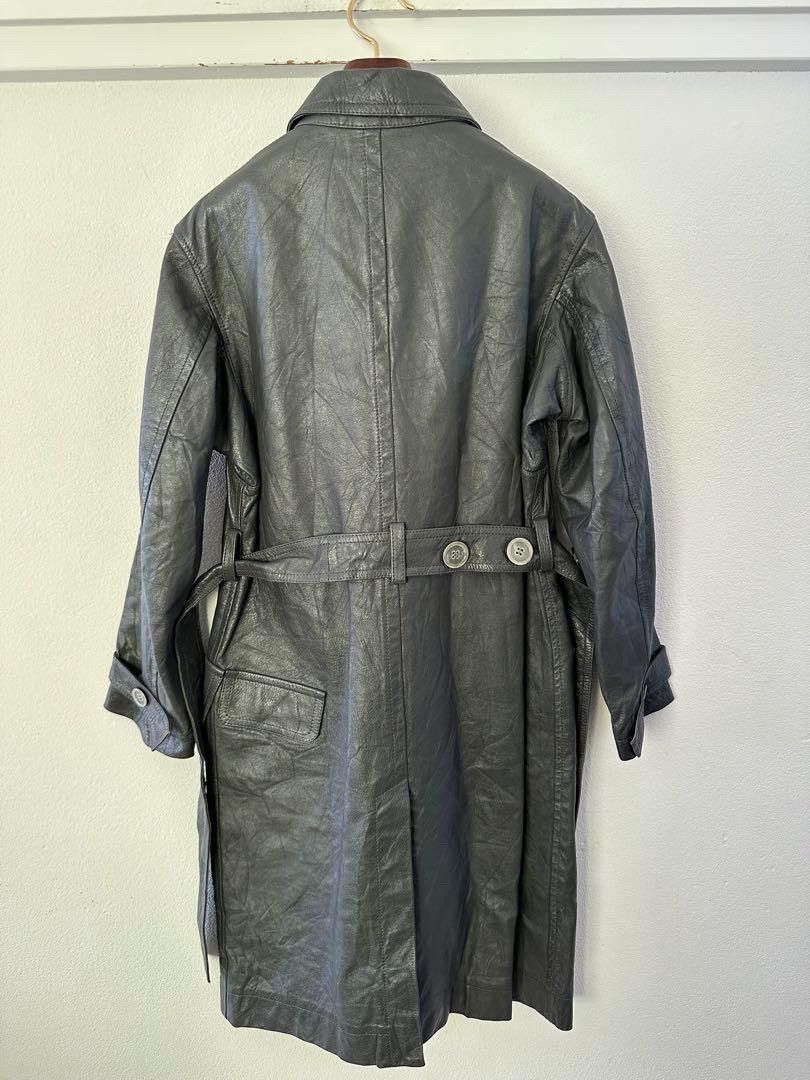 Yohji Yamamoto Leather Trench Coat