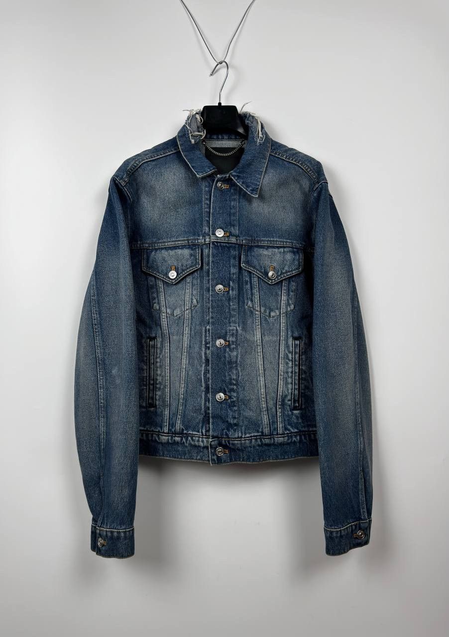 Balenciaga Balenciaga Campaign Distressed Denim Jacket Size US M / EU 48-50 / 2 - 2 Thumbnail