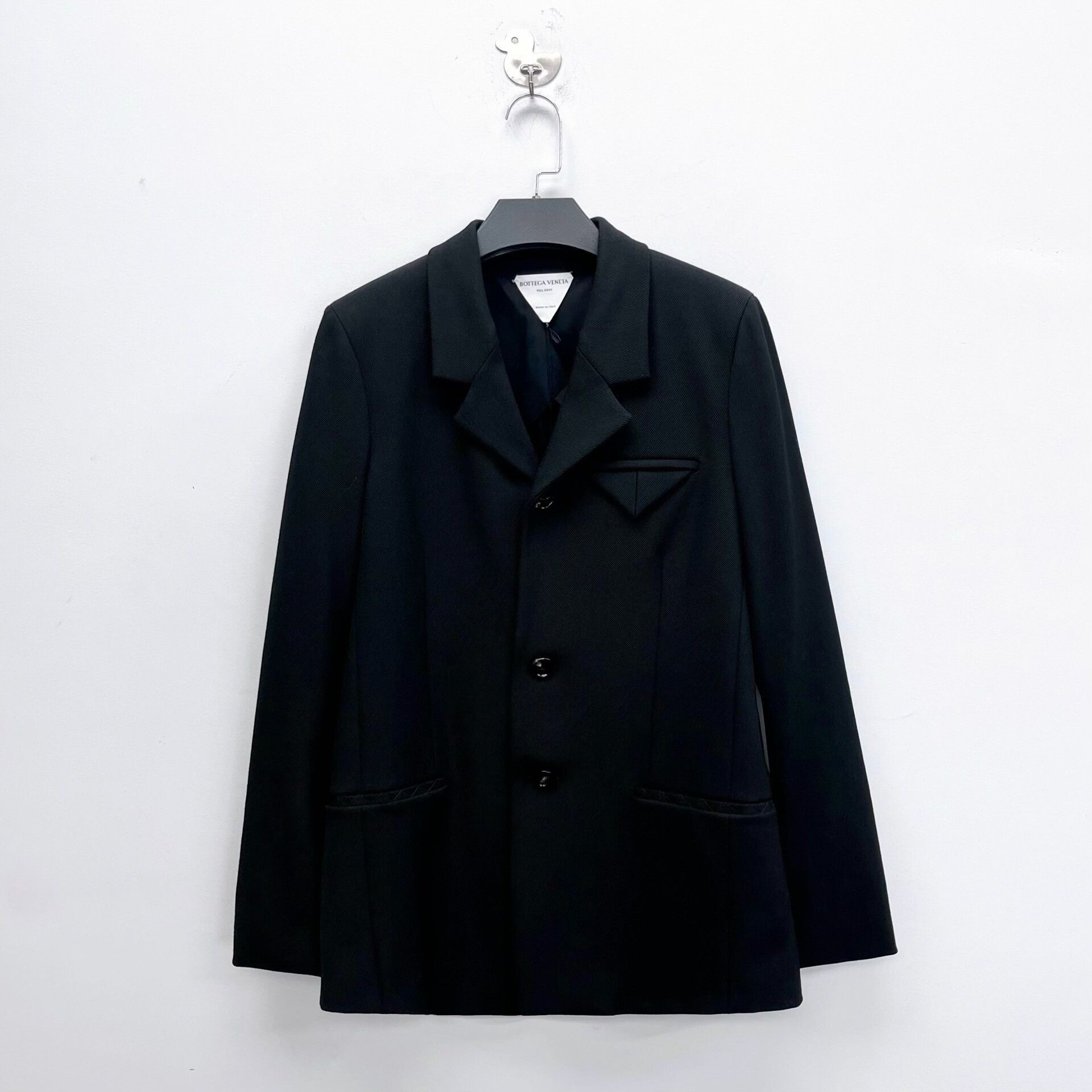 Bottega Veneta Bottega Veneta BV Black Wool Blazer Size US XXS / EU 40 - 1 Thumbnail