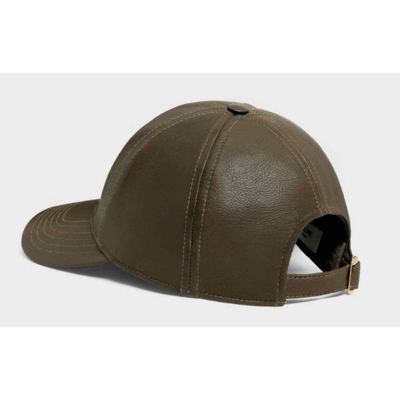 Celine Celine Paris Lamb Leather White Baseball Cap Hat L Large Size ONE SIZE - 7 Thumbnail