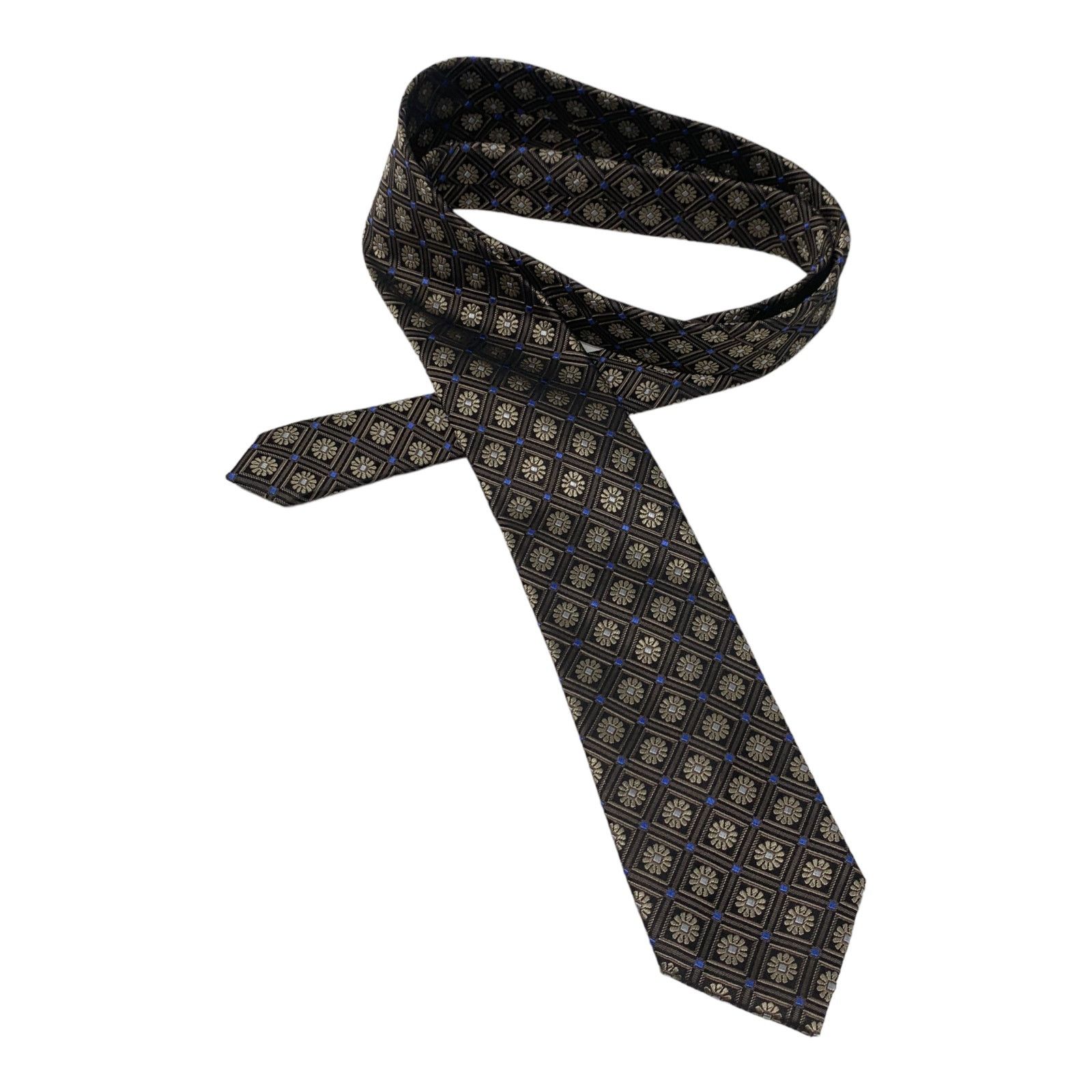 Sean John Sean John black gold floral tie Size ONE SIZE - 1 Thumbnail
