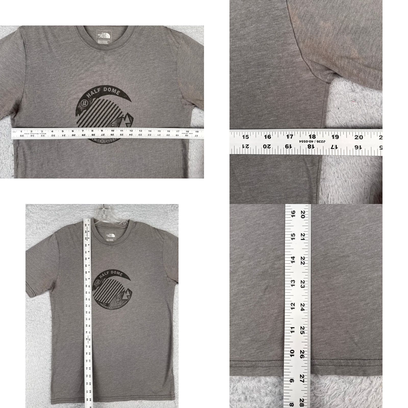 The North Face VINTAGE The North Face Shirt Men S Gray Yosemite National Park Cotton Blend Logo Tee Short Sleeve Crew Neck All Seasons Men’s T-Shirt 90s Era Style Size US S / EU 44-46 / 1 - 8 Thumbnail