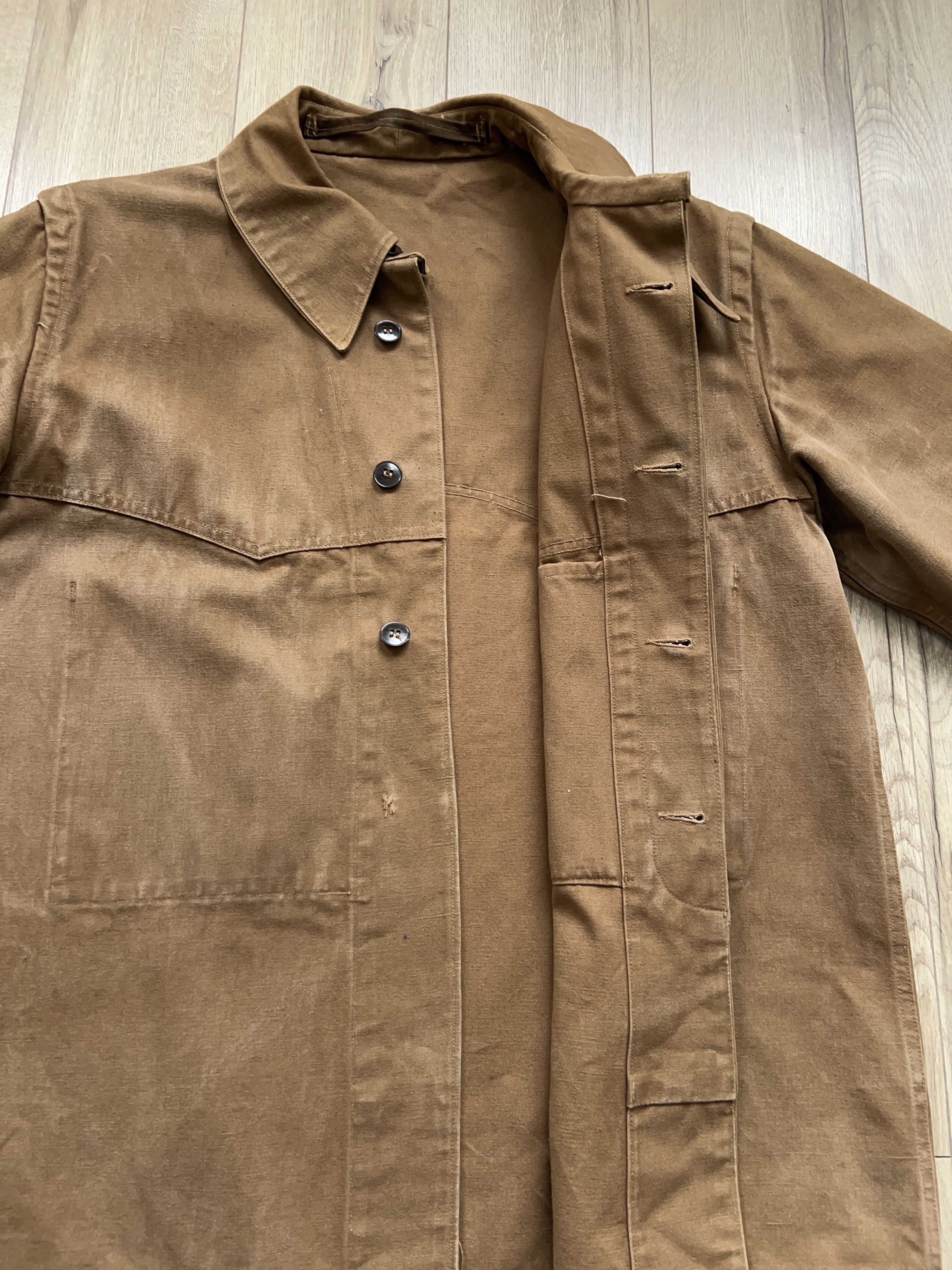 Canvas × Vintage French Railway Work Jacket SNCF Coat Cotton Workwear Size US L / EU 52-54 / 3 - 11 Thumbnail