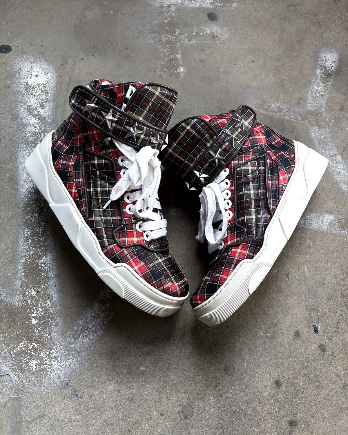 Givenchy S/S14 PLAID TYSON HIGH TOP Size US 7 / EU 40 - 3 Thumbnail