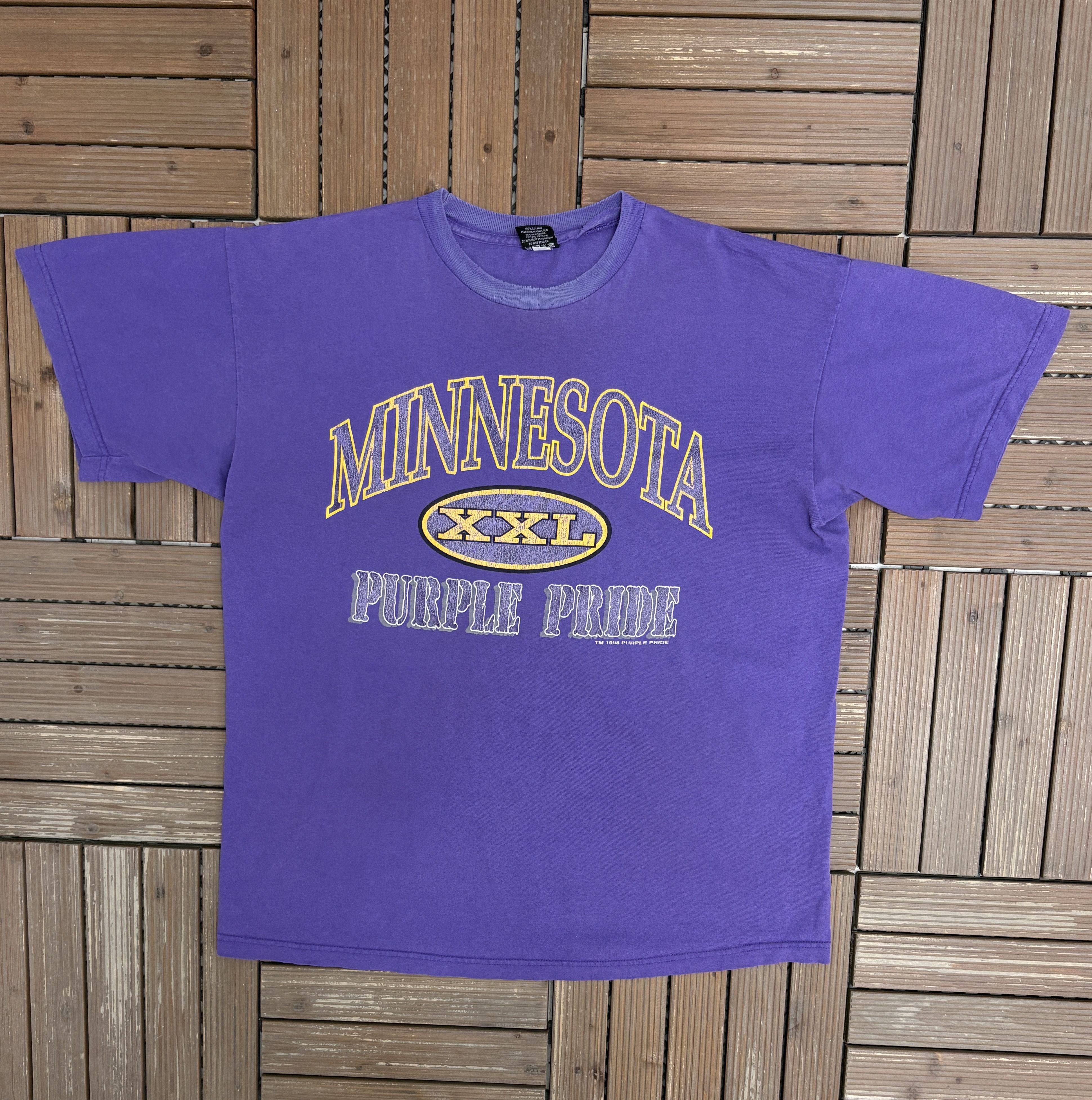 Vintage Minnesota Vikings Purple Pride Vintage Purple T-Shirt Tee Size US XL / EU 56 / 4 - 1 Thumbnail