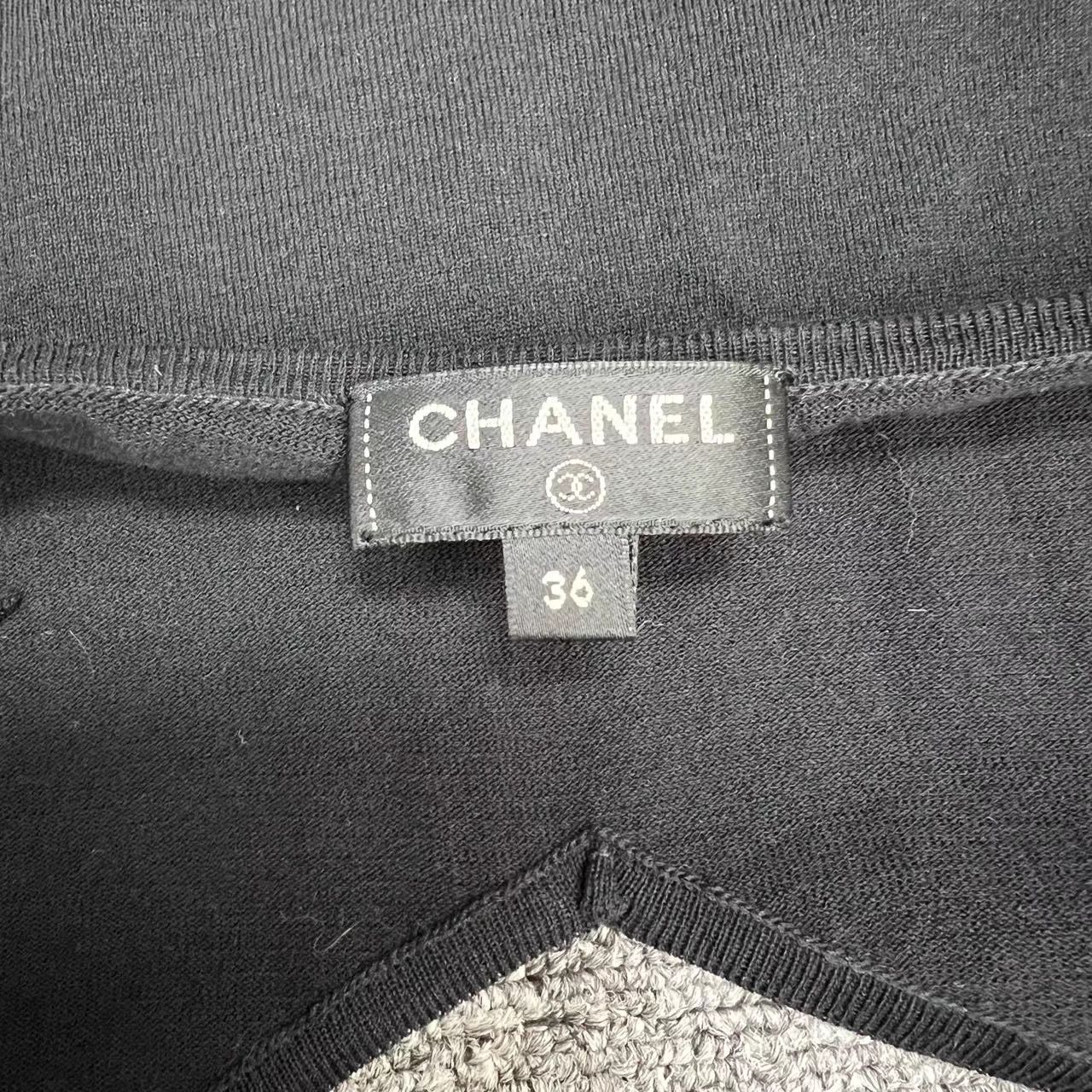 Chanel Chanel Black V-Neck Knit Slip Maxi Dress K12 Size XS / US 0-2 / IT 36-38 - 6 Thumbnail