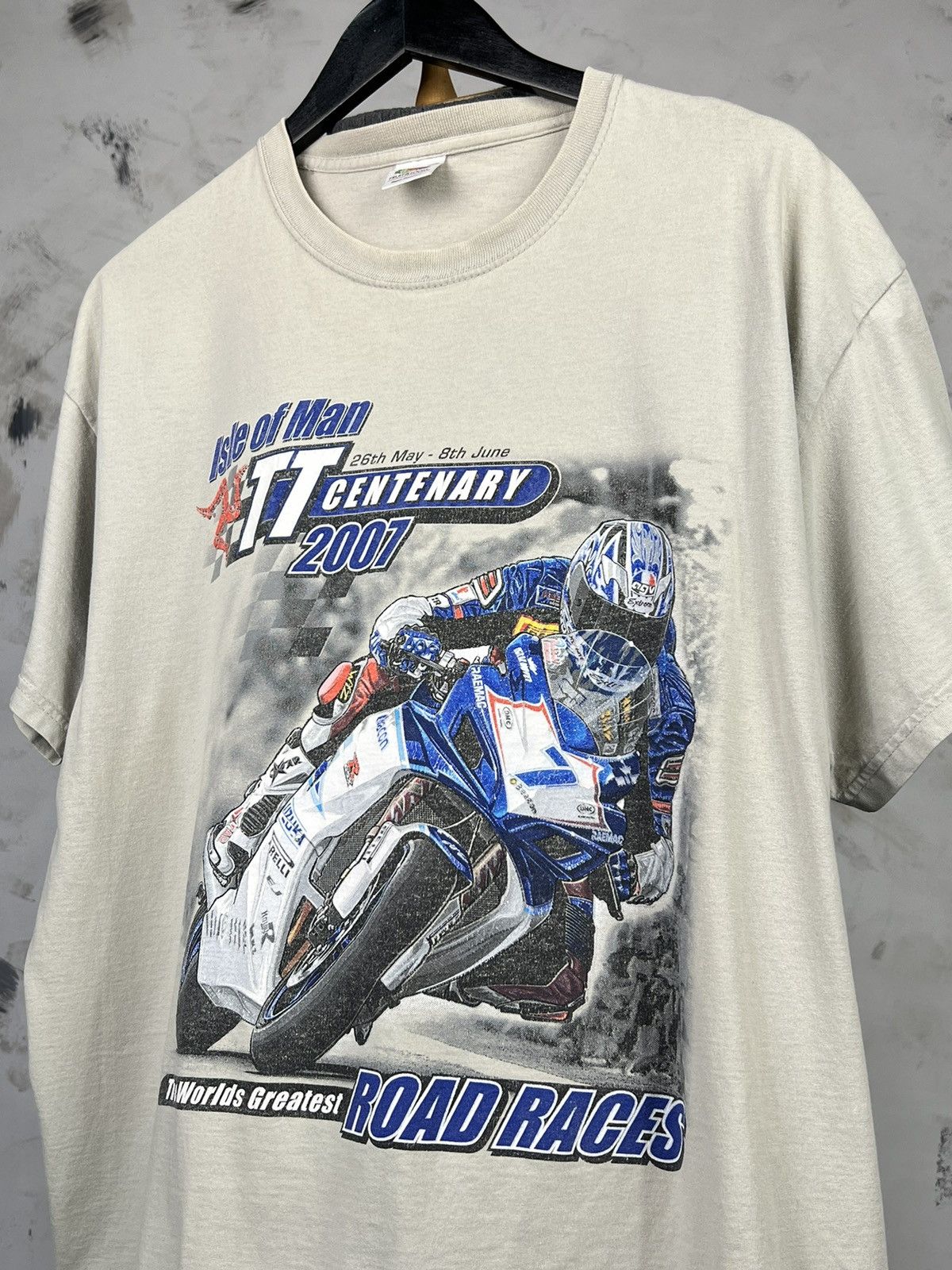 Vintage Isle Of Man TT Centenary Road Racing 2007 Shirt L - XL Size US XL / EU 56 / 4 - 3 Thumbnail
