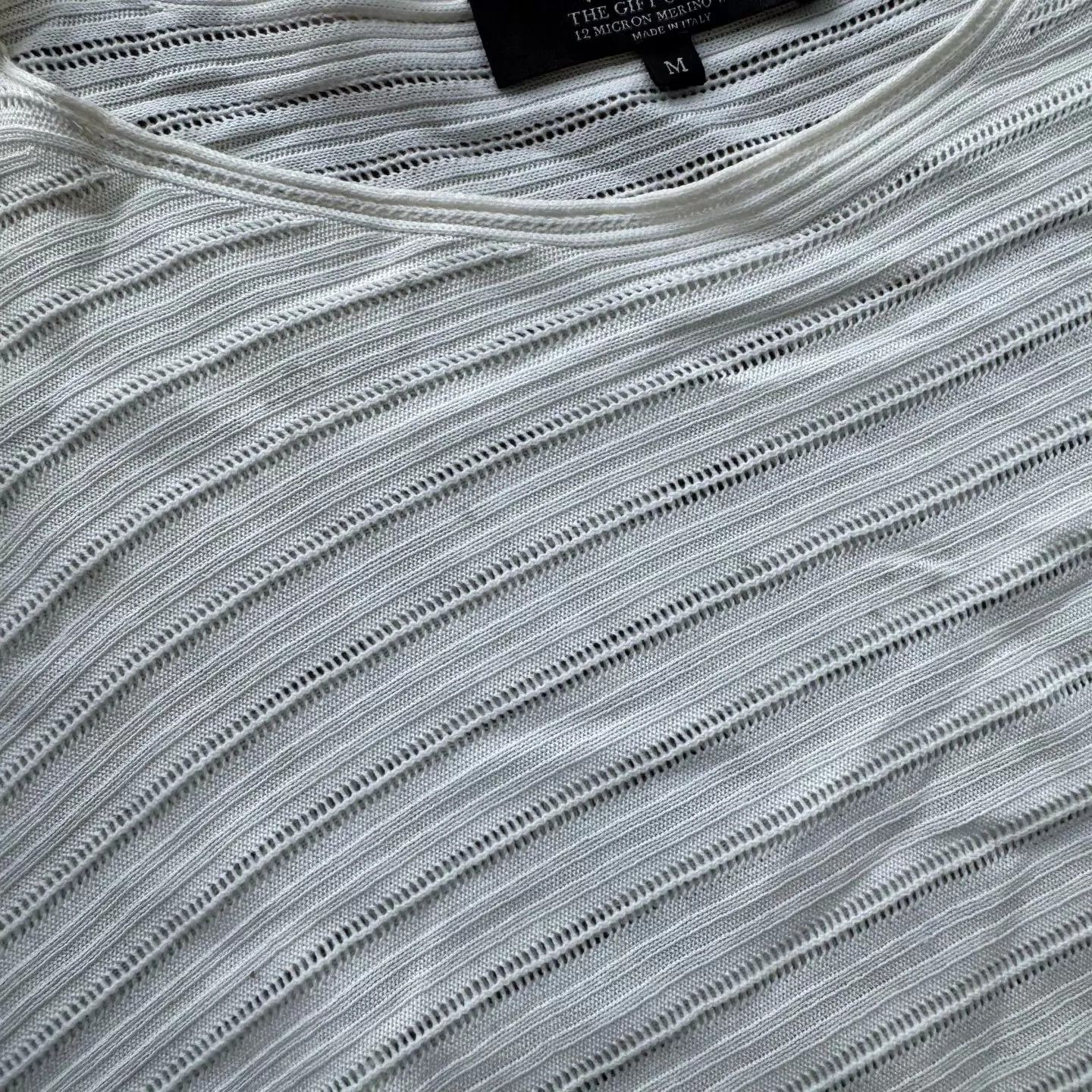 Loro Piana Loro Piana King's Gift White Knit Sweater M Light Marks Size M / US 6-8 / IT 42-44 - 4 Thumbnail