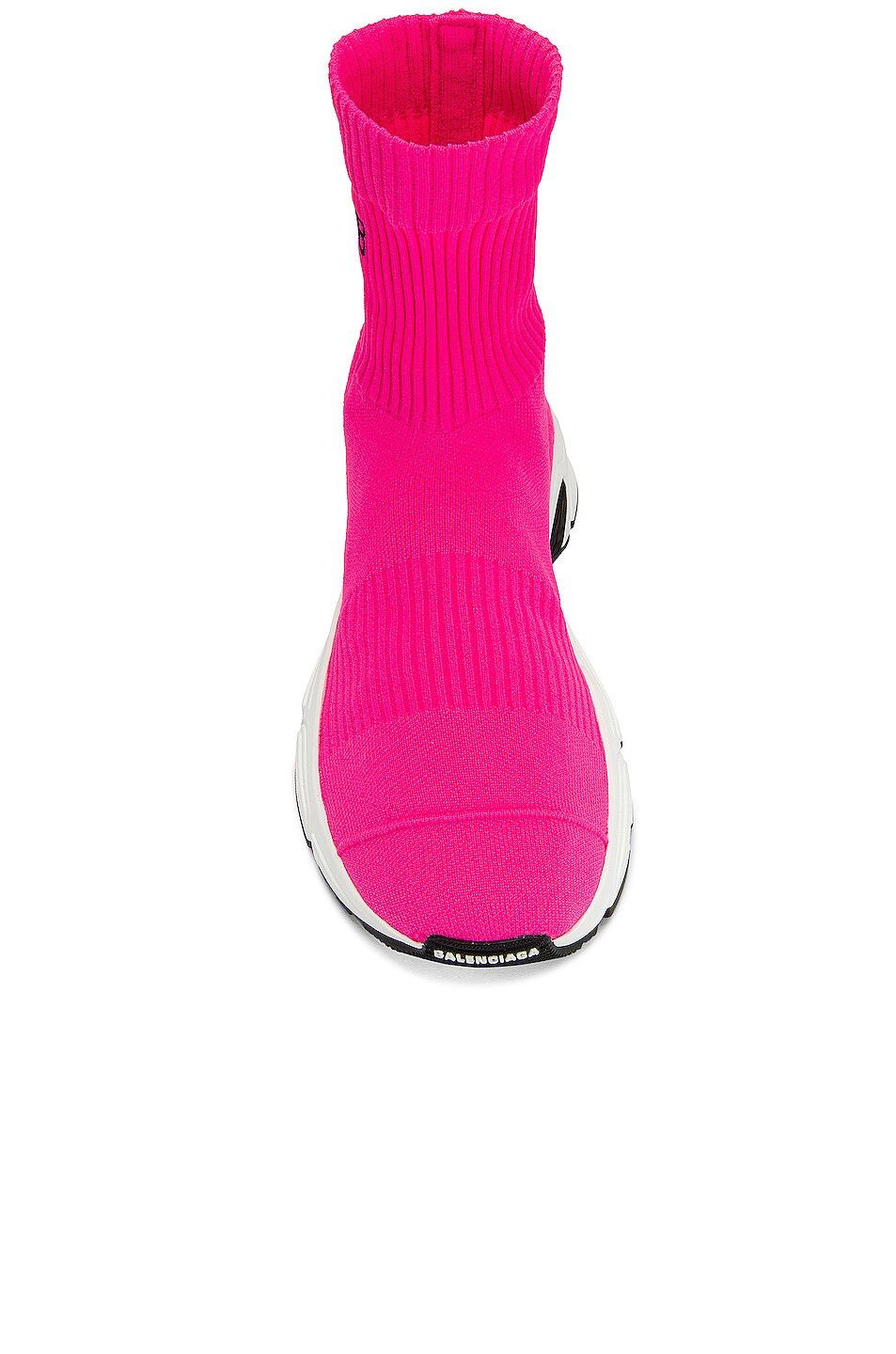 Balenciaga o1y0625 Hi-Top Sneakers in Fuchsia/White Size US 7 / IT 37 - 4 Thumbnail