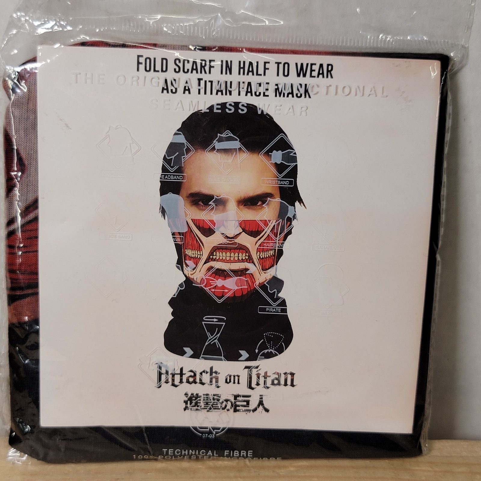 Other Attack On Titan Scarf / Face Mask - NEW / SEALED Size ONE SIZE - 1 Thumbnail