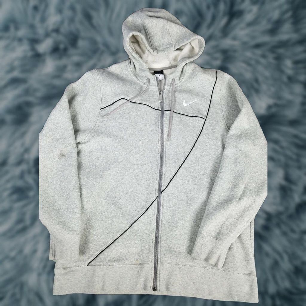 Nike VINTAGE Nike Air Heather Gray Full Zip Hoodie Sweatshirt Mens XL Size US XL / EU 56 / 4 - 1 Thumbnail