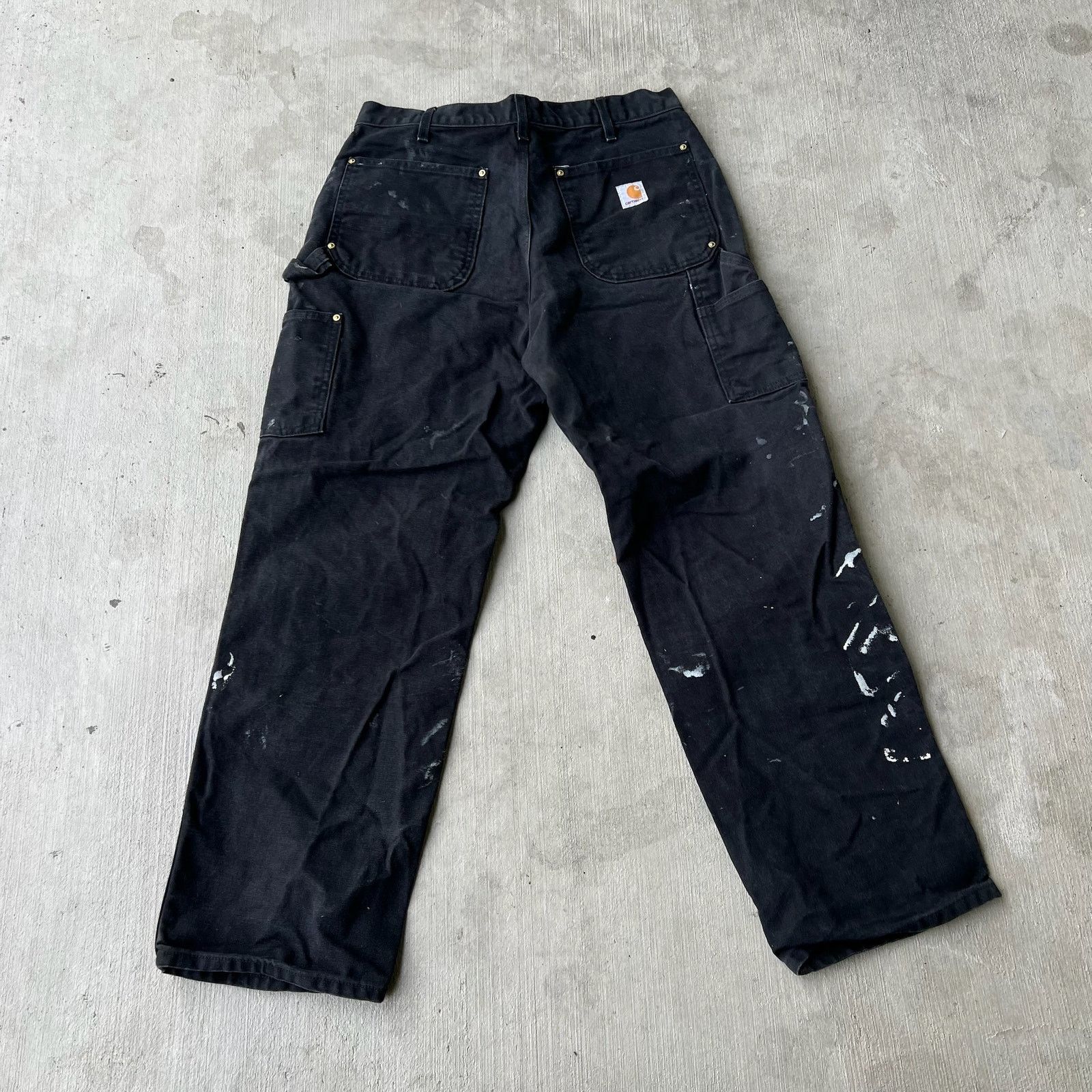 Carhartt × Vintage Carhartt black double knee work wear carpenter pants Size US 32 / EU 48 - 4 Thumbnail