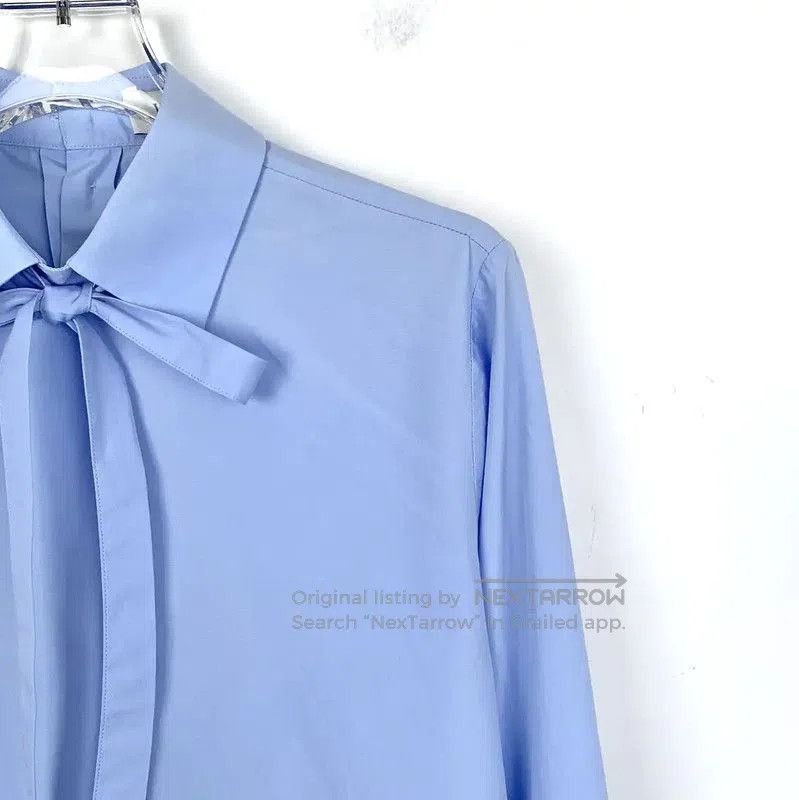 Valentino Valentino Women's Blue Cotton Shirt . Size S / US 4 / IT 40 - 3 Thumbnail