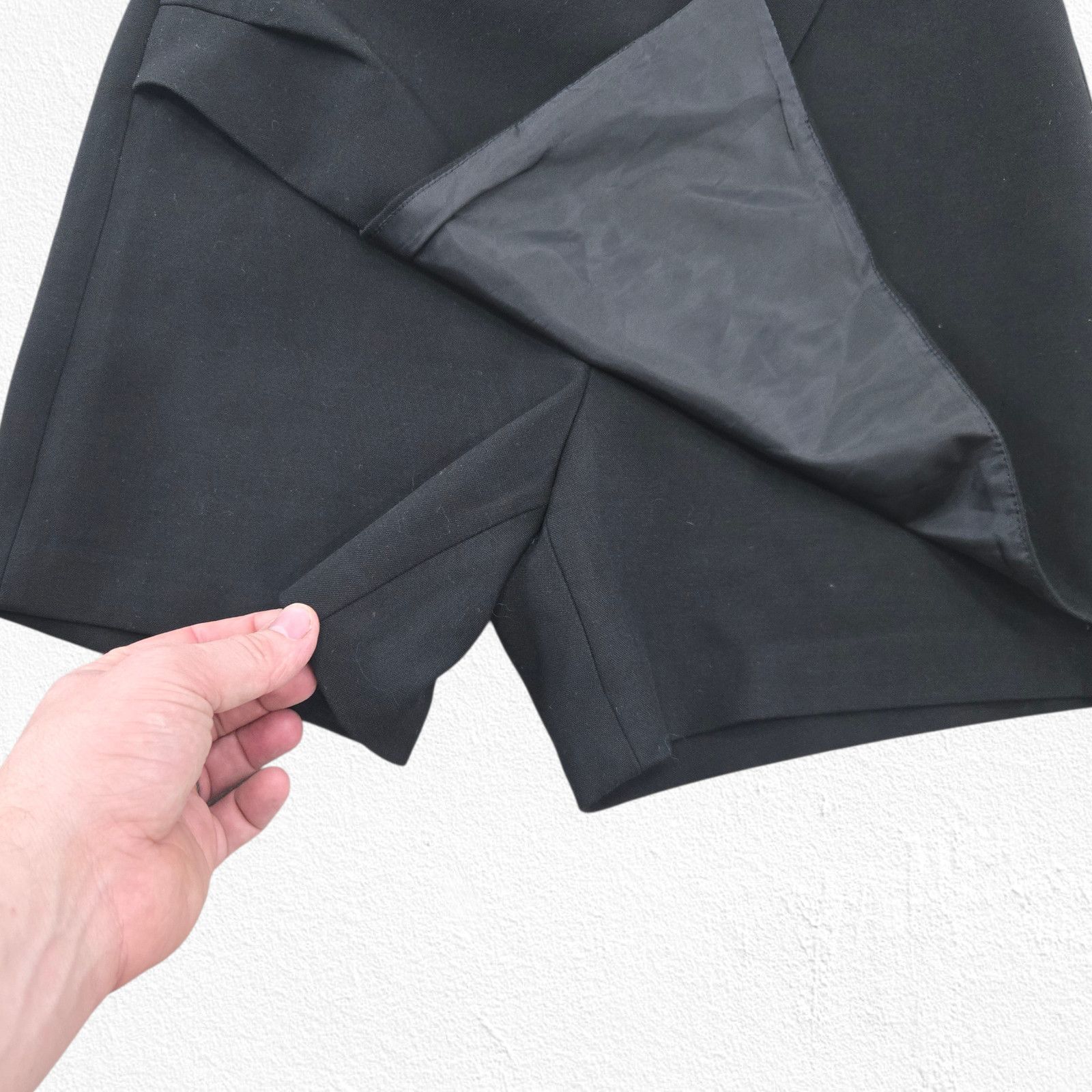 Zara Black High Waisted Basic Faux Wrap Skort Size XS Size 26" / US 2 / IT 38 - 7 Thumbnail