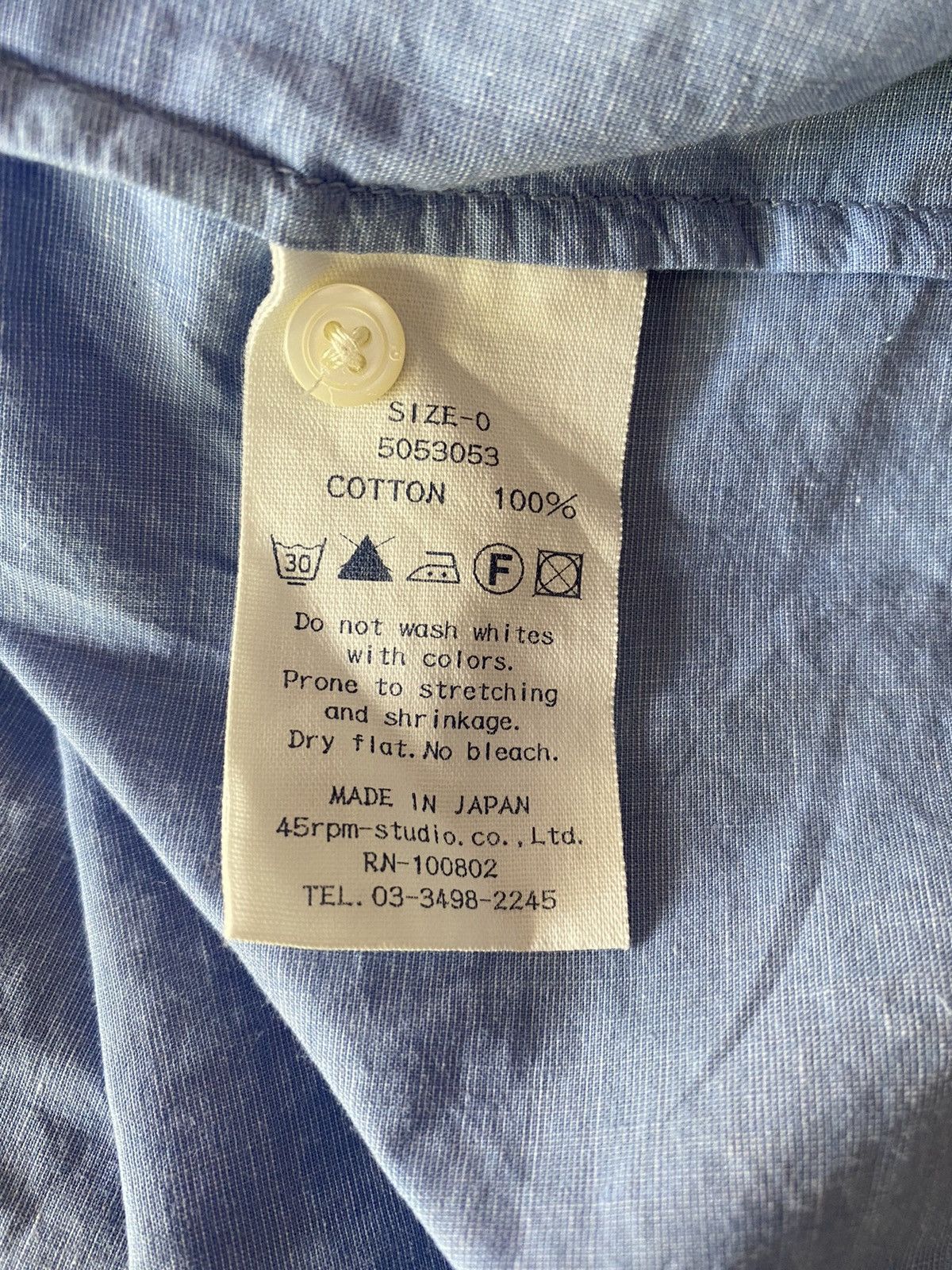 45rpm 45rpm Women Casual Light Blue Puff Sleeve Top Size L / US 10 / IT 46 - 4 Thumbnail