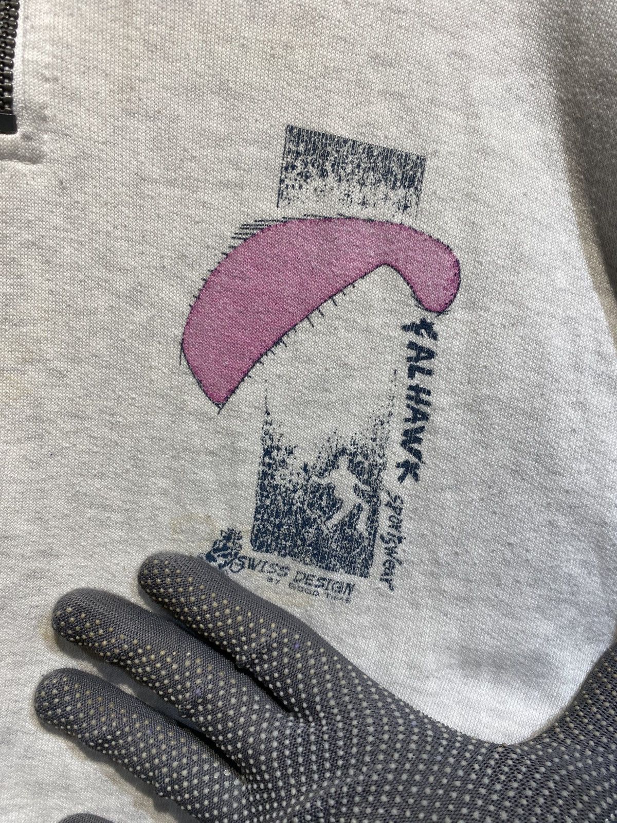 Vintage Vintage Switcher Paragliding Quarter-Zip Sweatshirt Swiss Size US L / EU 52-54 / 3 - 10 Thumbnail