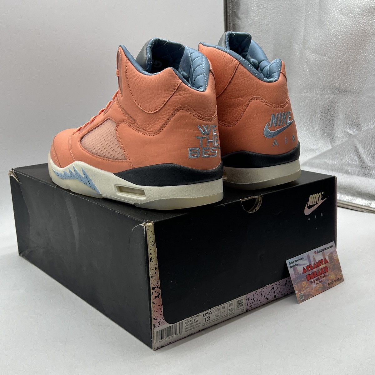 Jordan Brand DJ Khaled x air Jordan 5 we the best crimson bliss Size US 12 / EU 45 - 4 Thumbnail