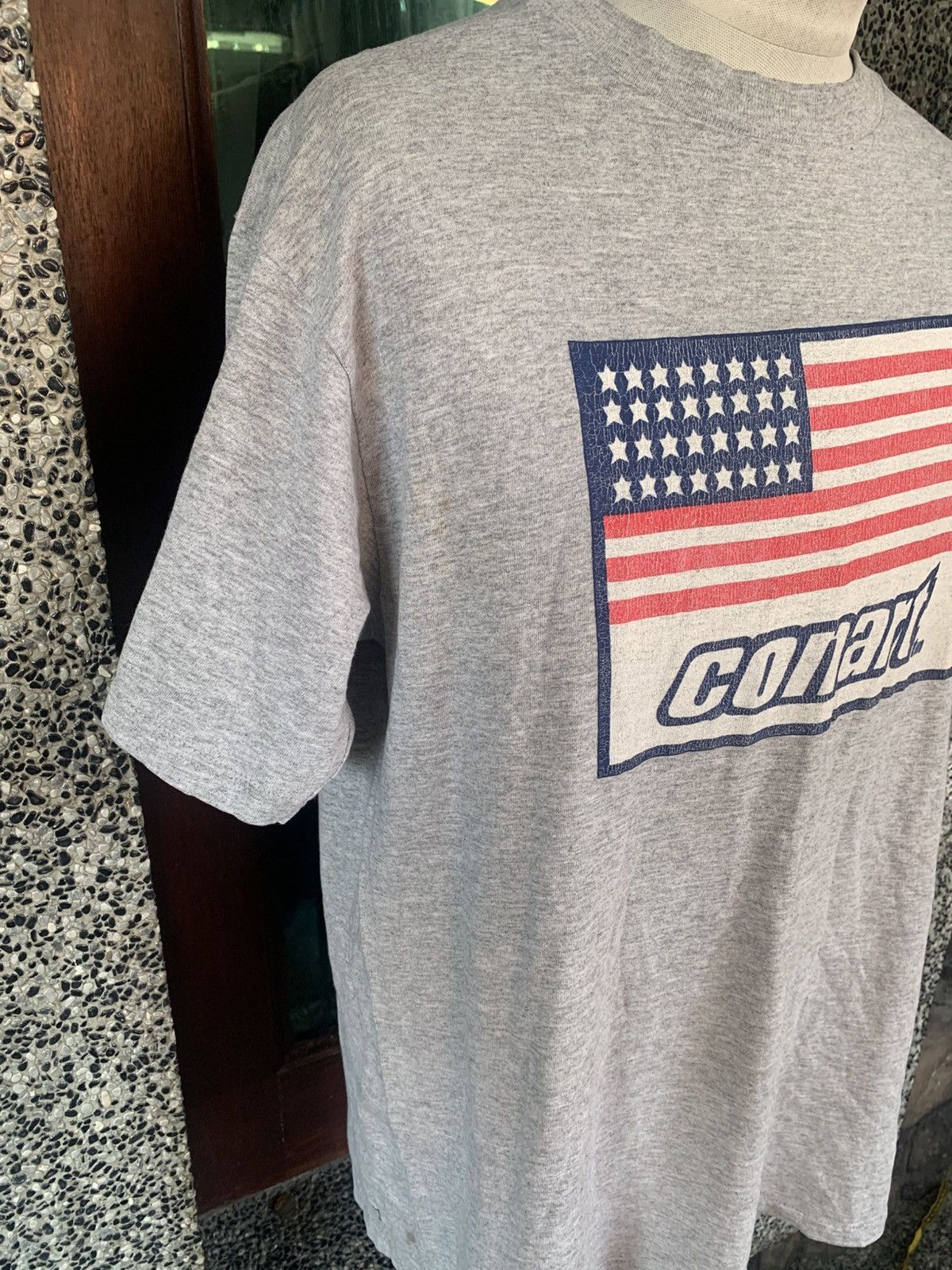 Vintage Vintage Conart USA Flag Graphics T shirt Size US L / EU 52-54 / 3 - 4 Thumbnail