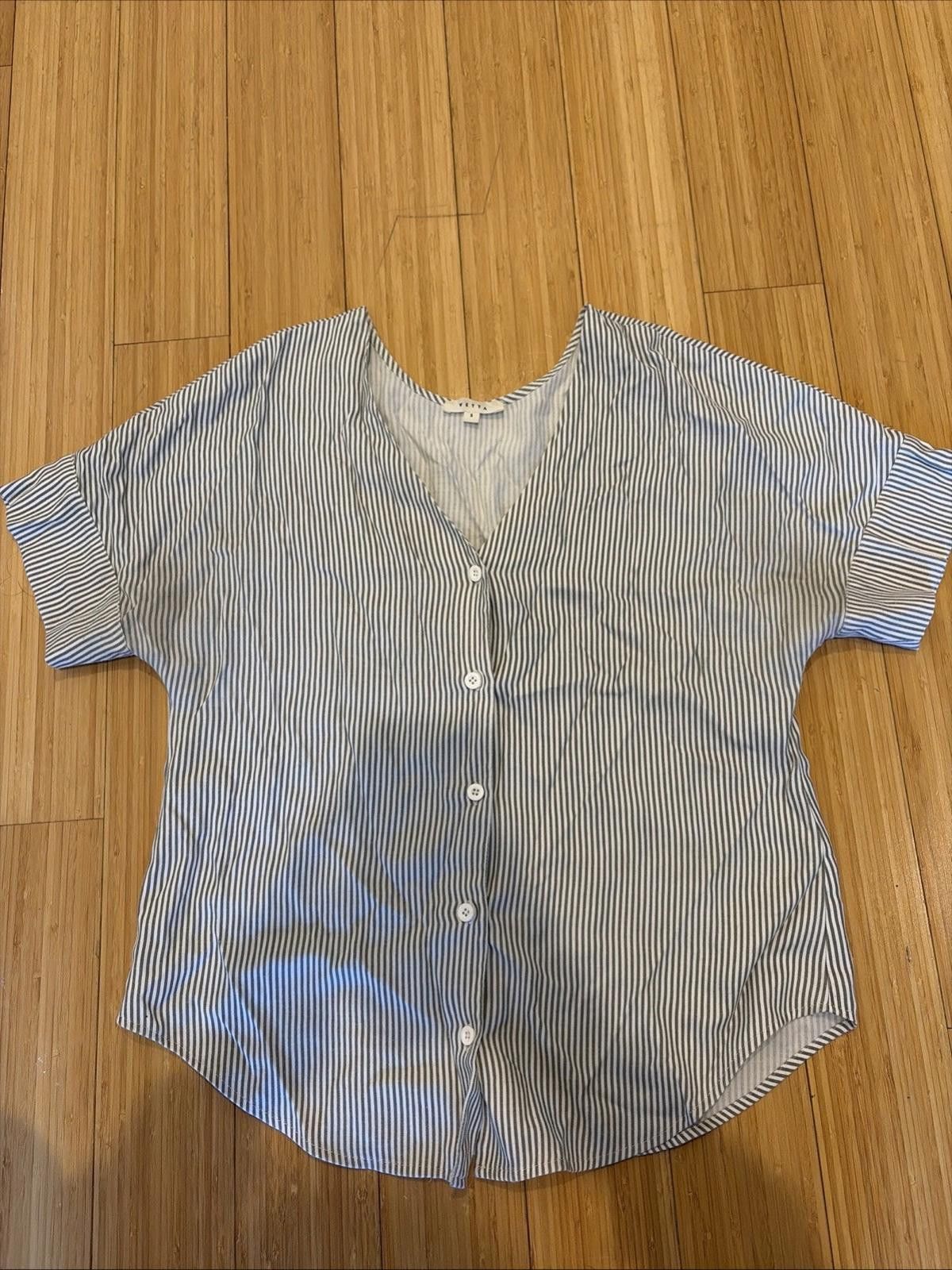 Vetra Vetta Blouse Button Down S Made In USA Size S / US 4 / IT 40 - 1 Thumbnail