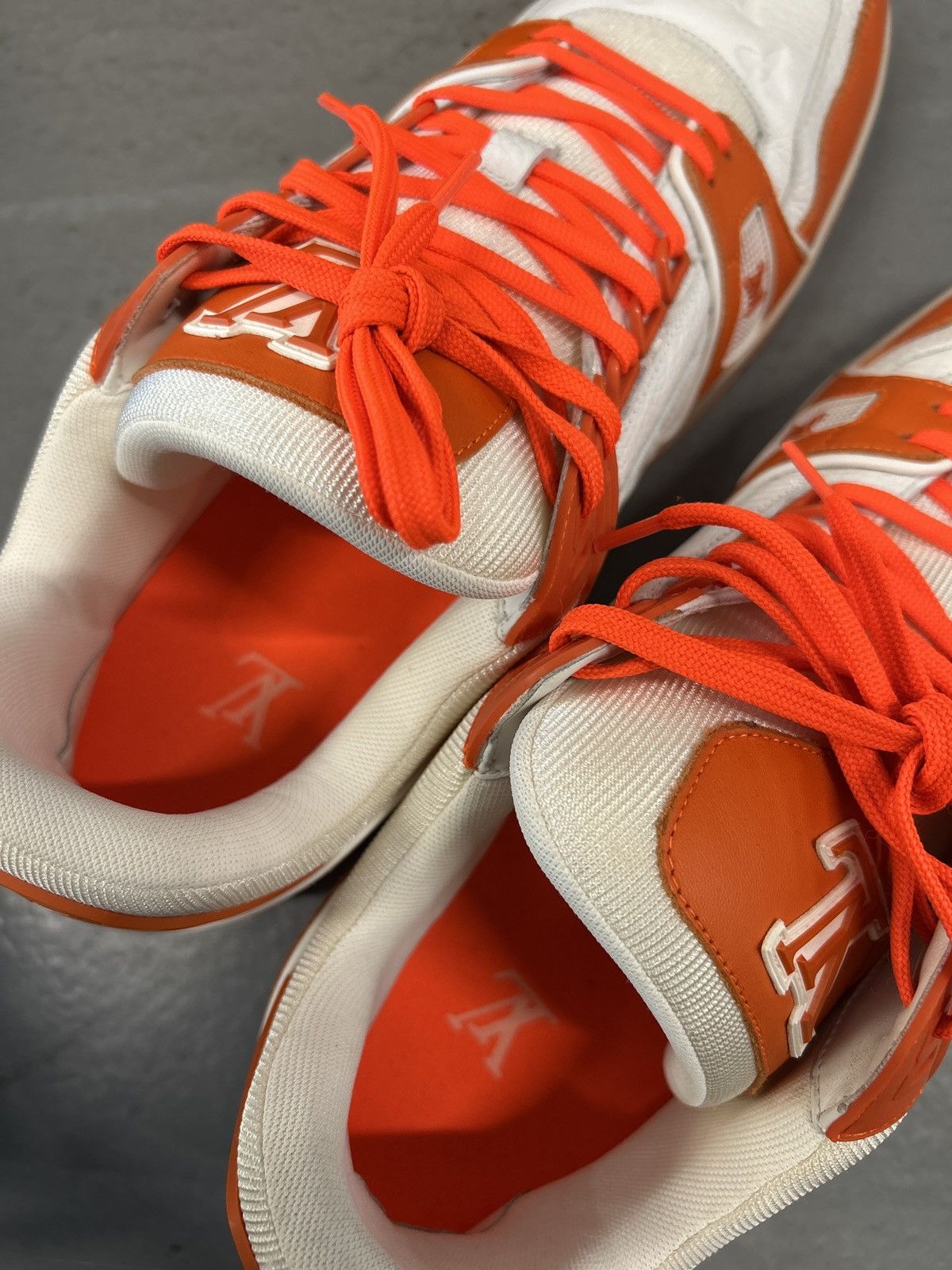 Louis Vuitton Louis Vuitton LV Trainer Orange Size US 12 / EU 45 - 4 Thumbnail