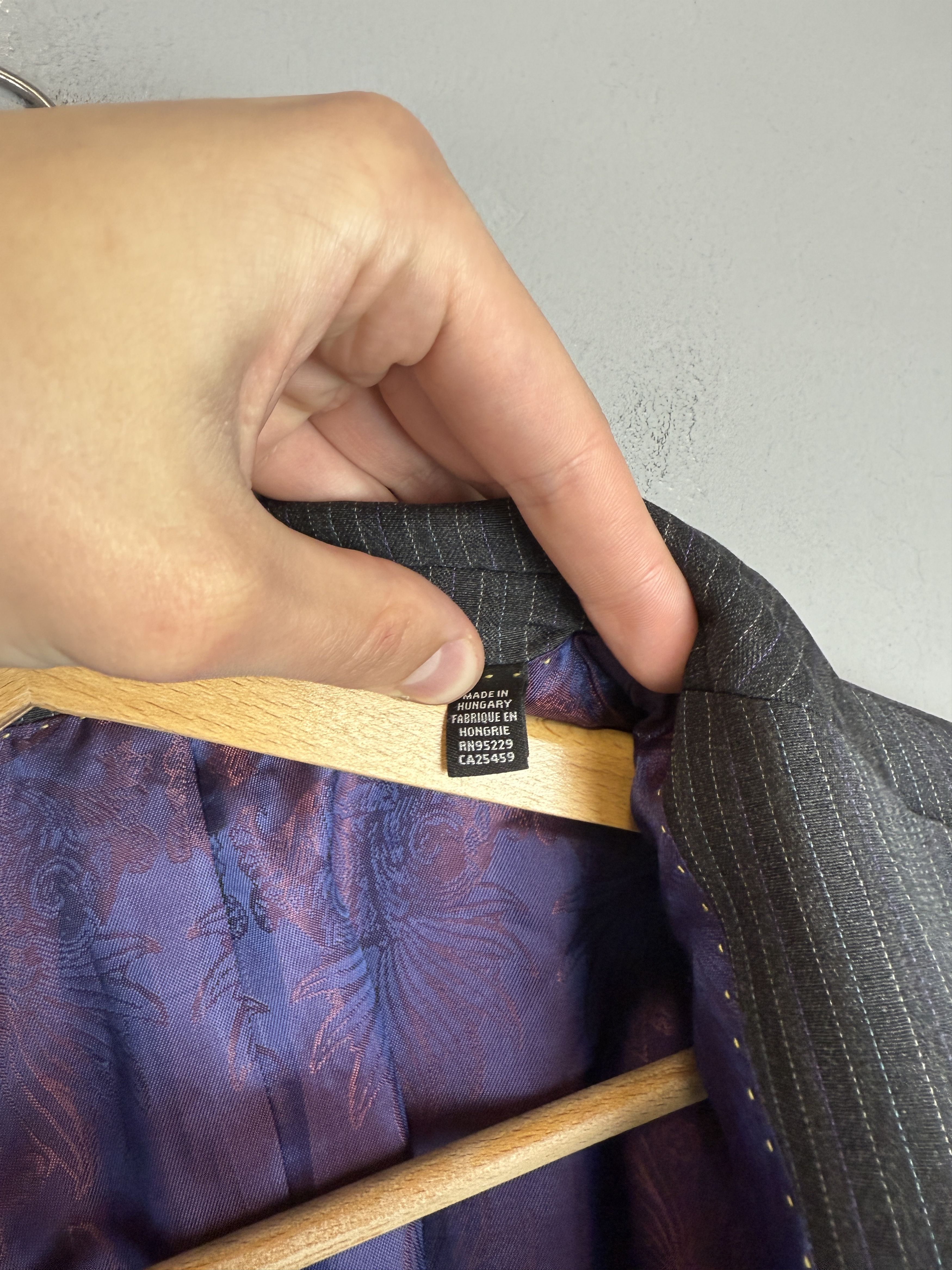 Ted Baker Ted Baker Endurance Wool Suit 2 Piece Grey Striped Size 36S - 13 Thumbnail