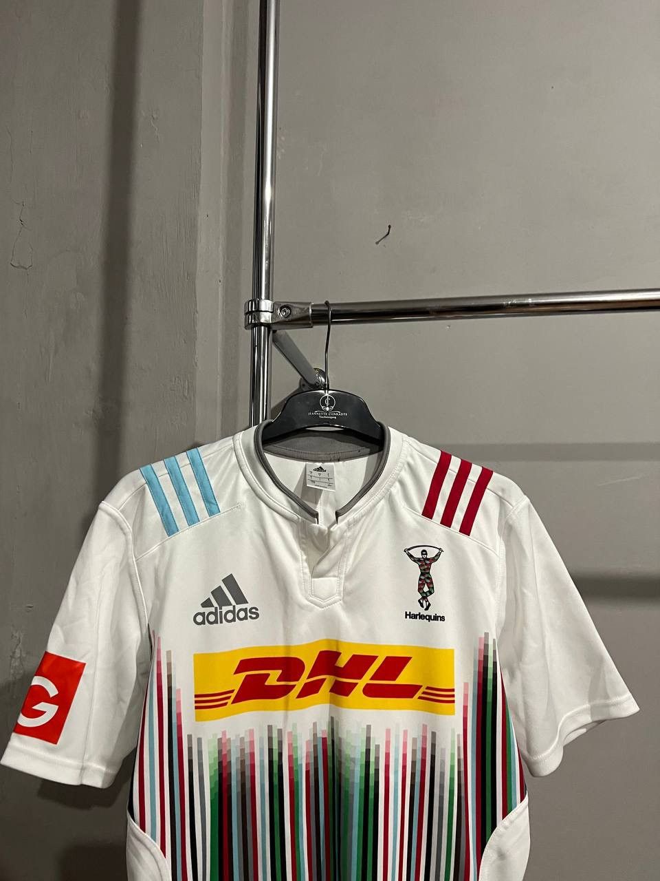 Adidas 2015/16 HARLEQUINS AWAY RUGBY UNION SHIRT JERSEY SIZE L MENS Size US L / EU 52-54 / 3 - 4 Thumbnail