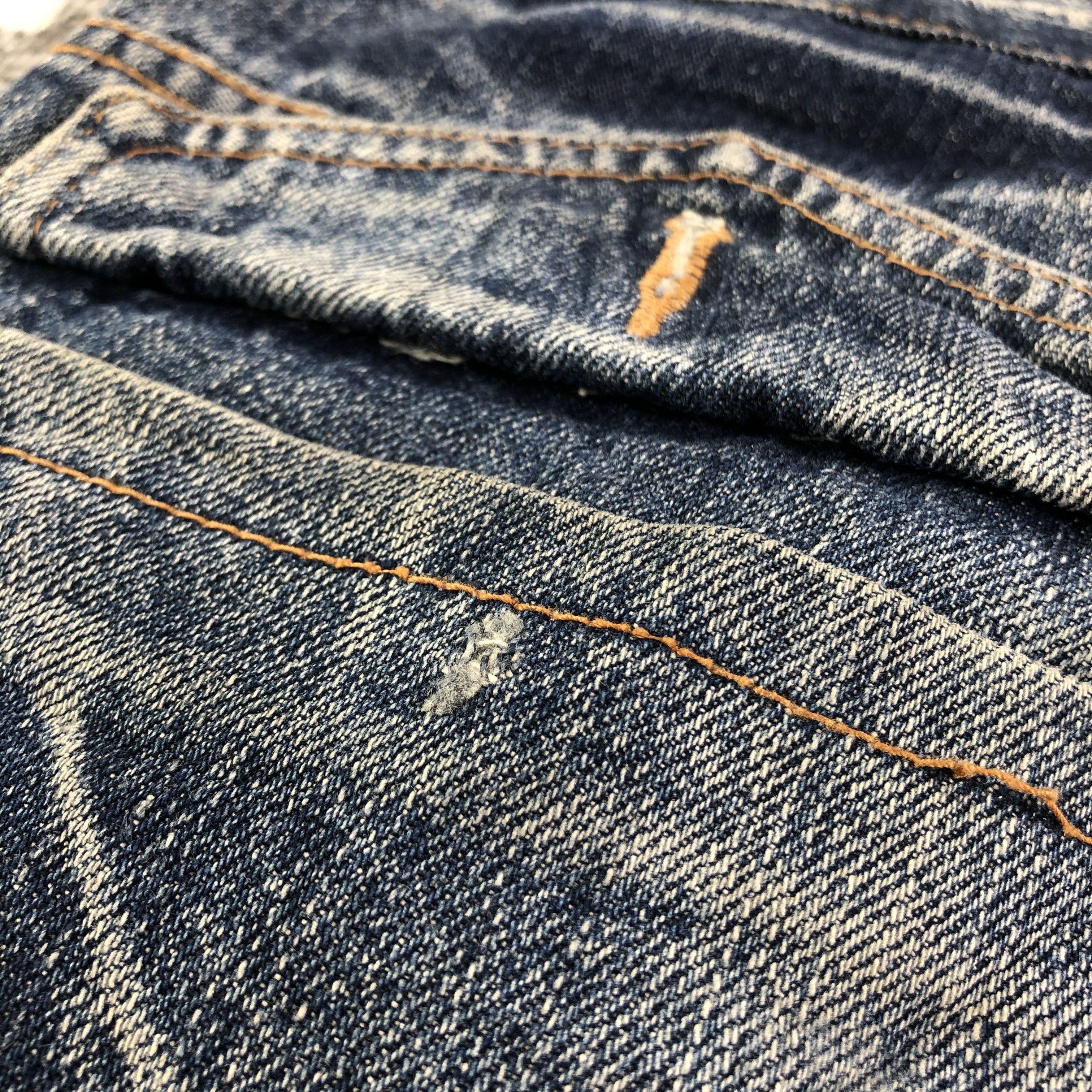 Japanese Brand Lowbox Flared Jeans Distressed Denim KJ1958 Size US 30 / EU 46 - 8 Thumbnail