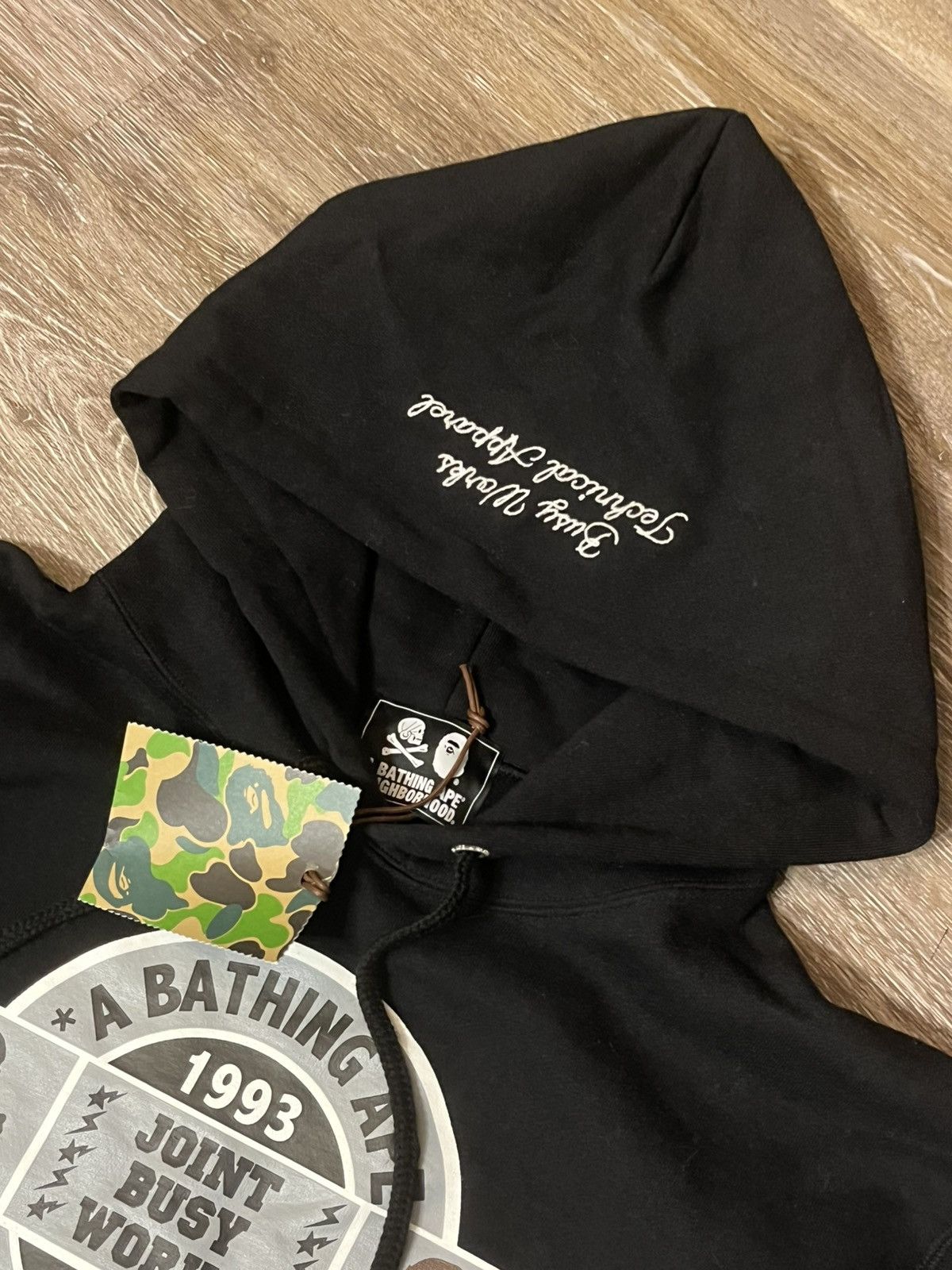 Bape × Neighborhood Bape x Neighborhood Pullover Hoodie Size US L / EU 52-54 / 3 - 6 Thumbnail