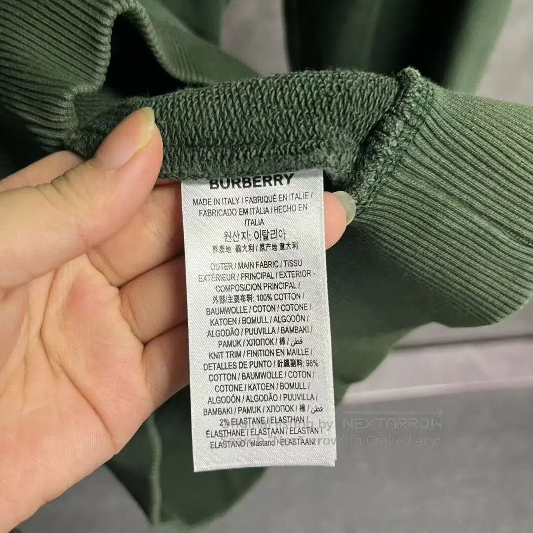 Burberry Burberry Metal-decorated round-neck long-sleeve hoodie| Size US M / EU 48-50 / 2 - 4 Thumbnail