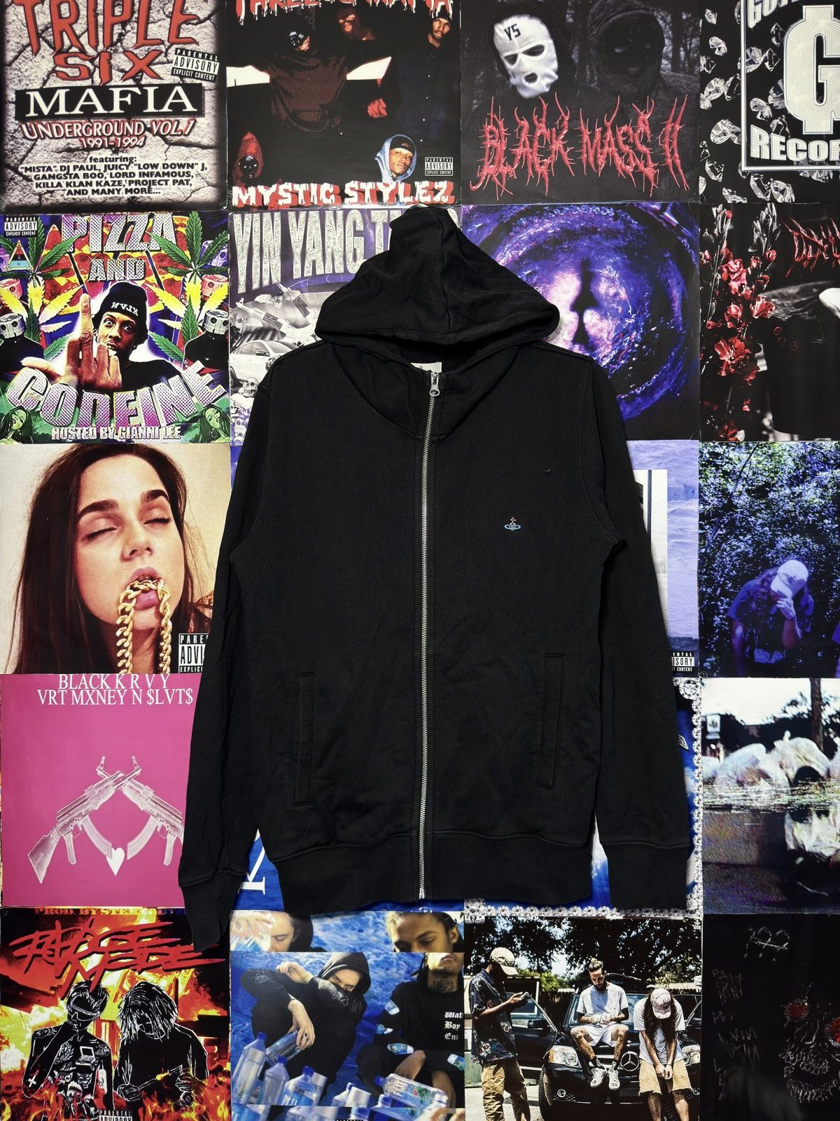 Vivienne Westwood Vivienne Westwood Black Zip Hoodie Size US S / EU 44-46 / 1 - 1 Thumbnail