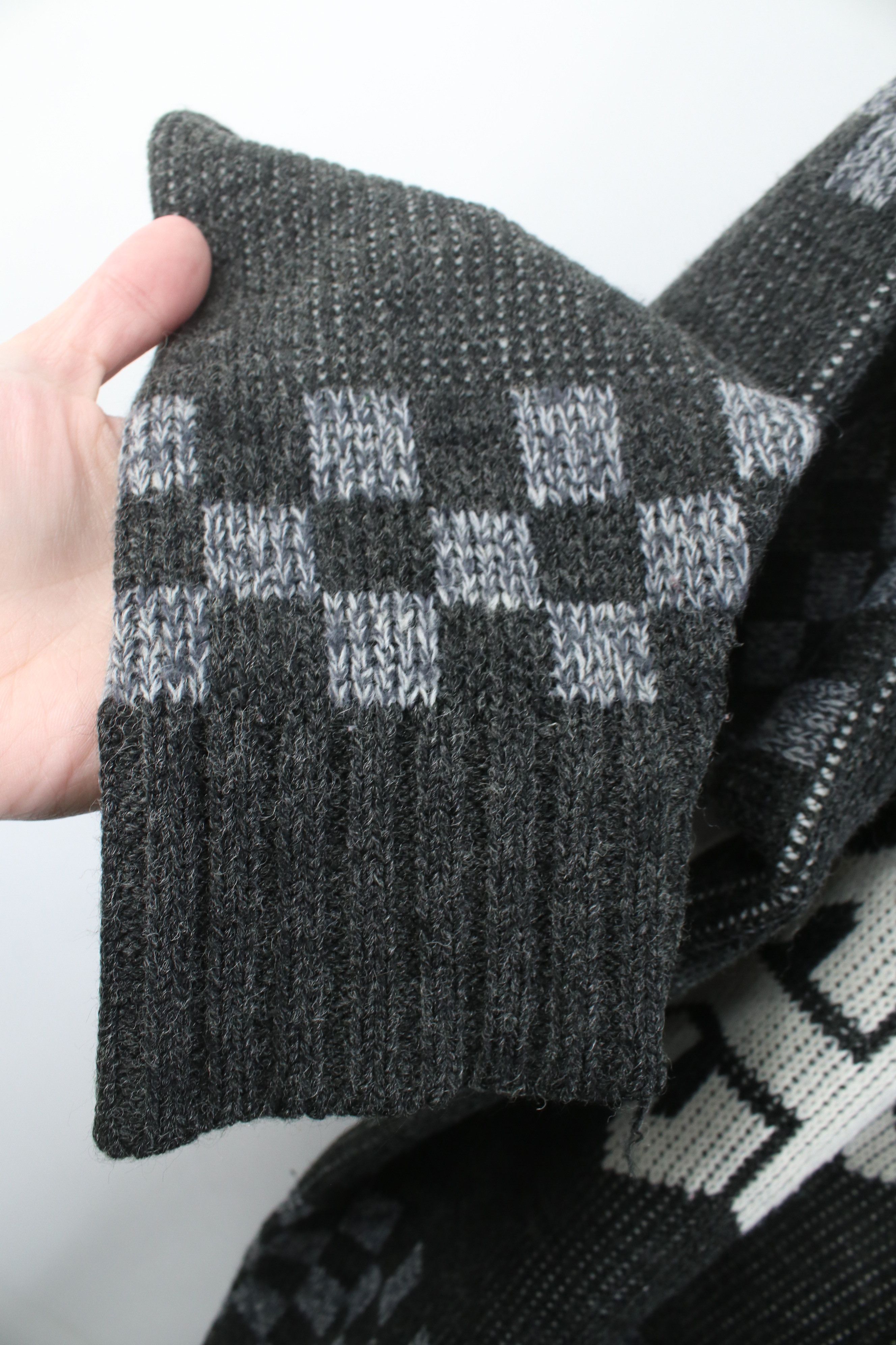 Vintage Vintage 90s Streetwear Ribbed Knit Crewneck Sweater Size US XXL / EU 58 / 5 - 6 Thumbnail