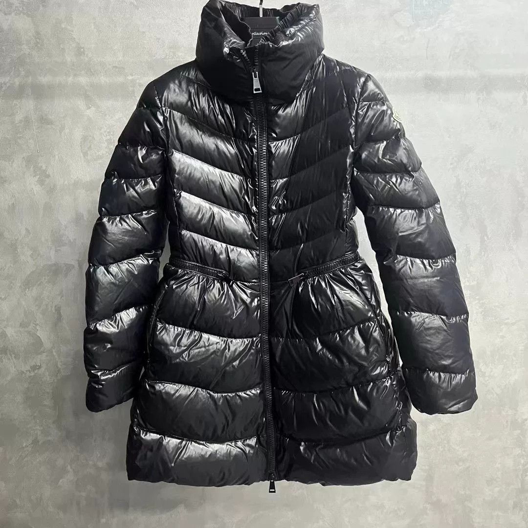 Moncler Moncler Black Striped Fitted Waist Down Jacket Size M / US 6-8 / IT 42-44 - 1 Thumbnail