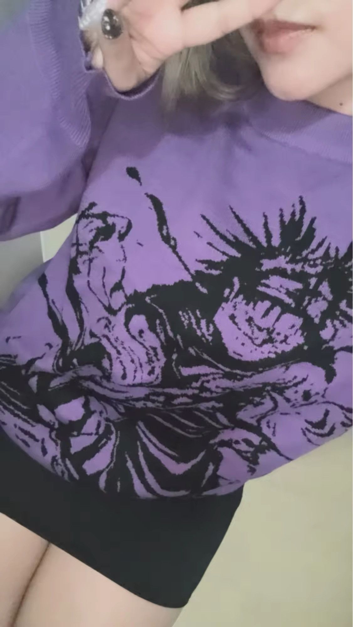Japanese Brand × Vintage Harajuku Anime Oversized Graphic Print Knitted Sweater Size US XL / EU 56 / 4 - 4 Thumbnail