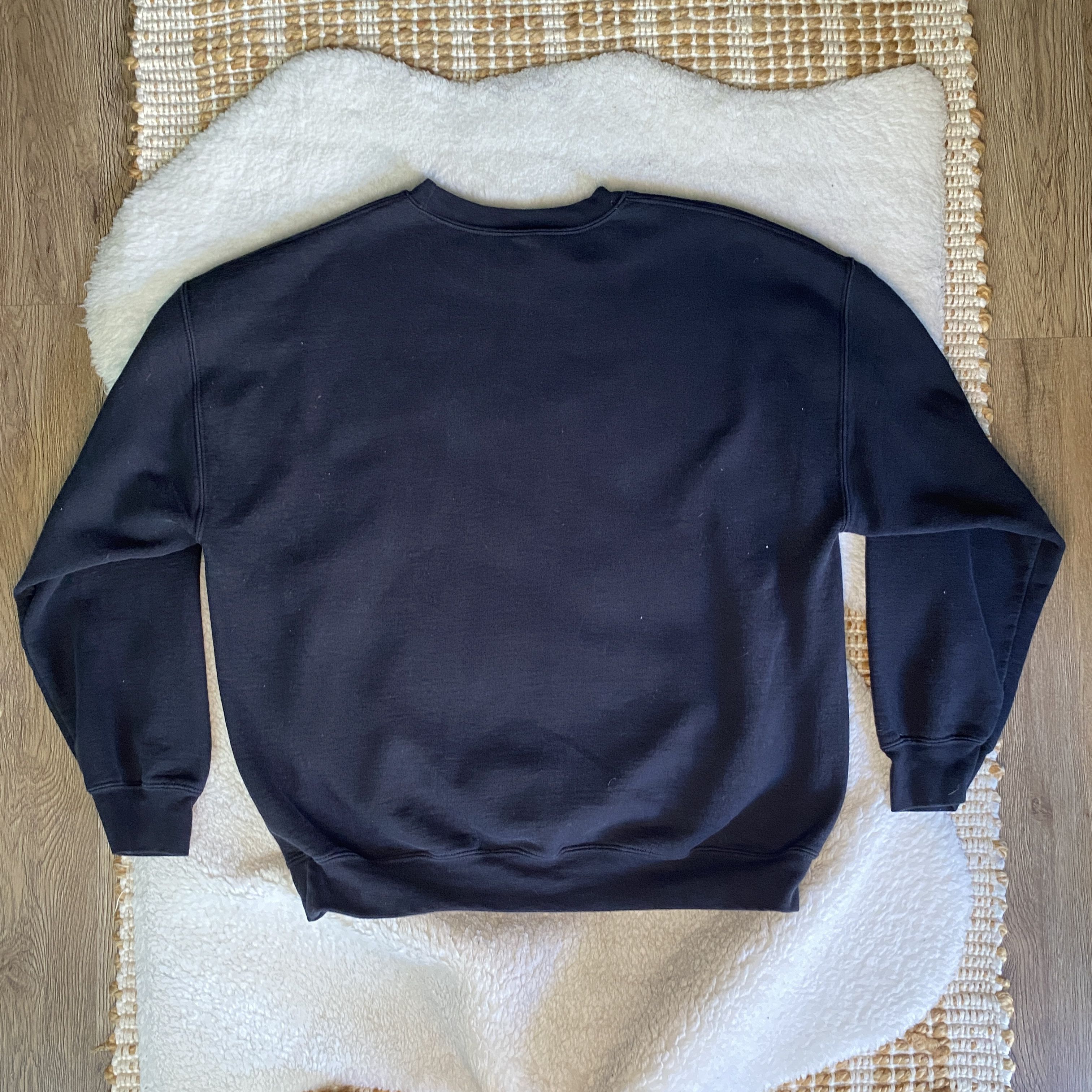 Other Embroidered Spooky Season Black Crewneck Sweatshirt Size XL / US 12-14 / IT 48-50 - 3 Thumbnail