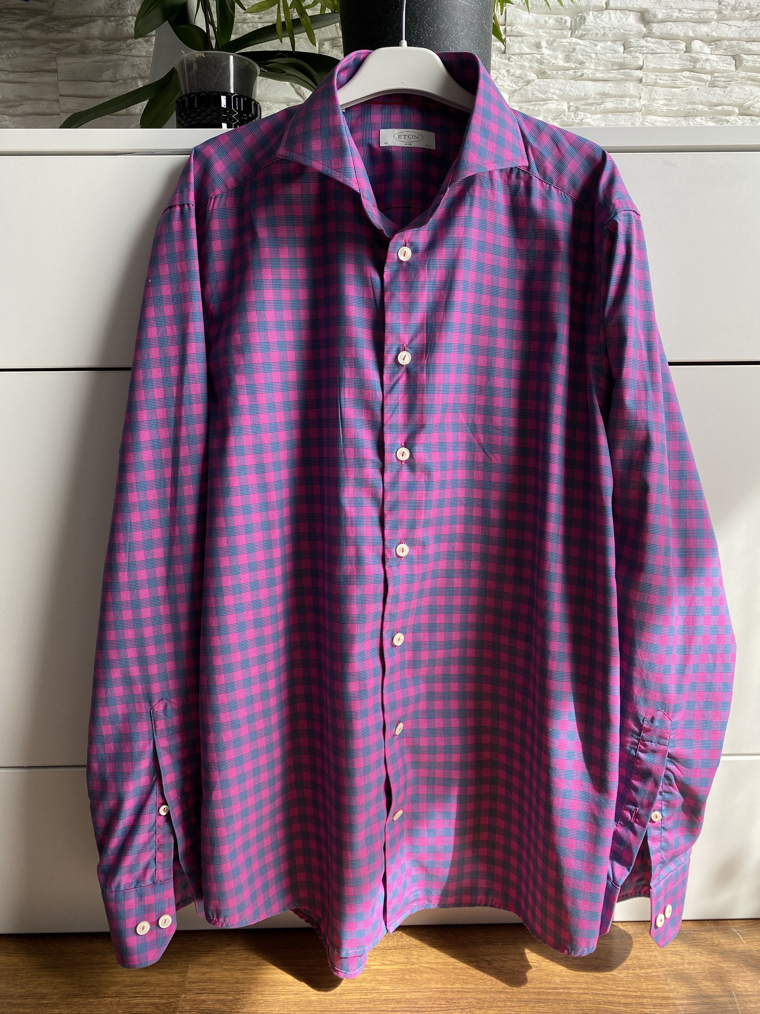 Eton Eton Pink Shirt Size US M / EU 48-50 / 2 - 2 Thumbnail