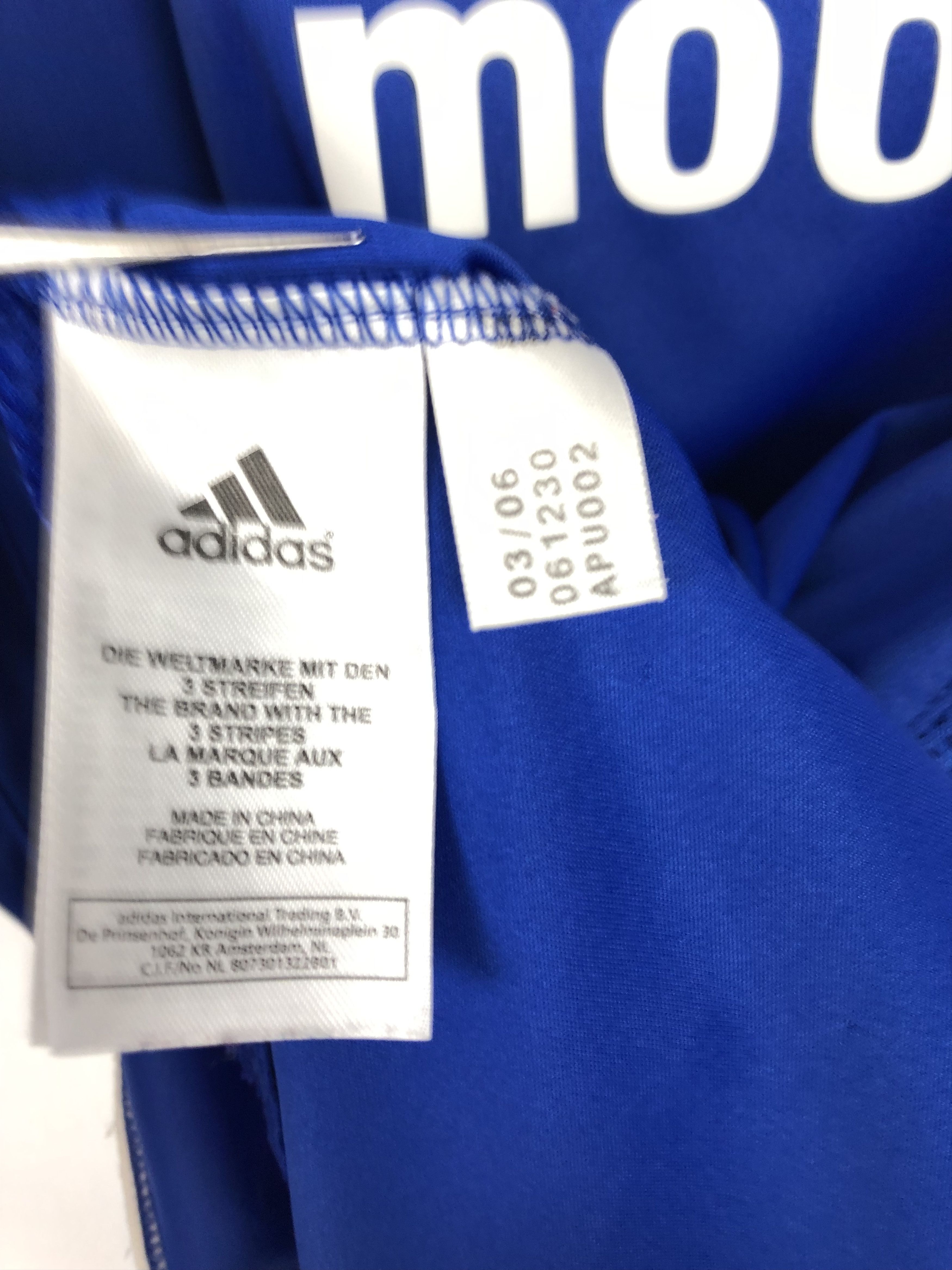 Adidas Chelsea football shirt 2006 Soccer Adidas #10 J. Cole Tee Size US S / EU 44-46 / 1 - 8 Thumbnail
