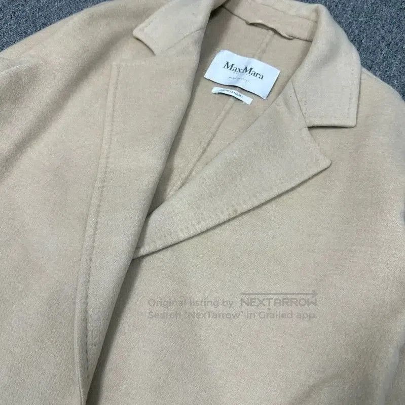 Max Mara MaxMara Cream Wool Women's Coat . Size L / US 10 / IT 46 - 3 Thumbnail