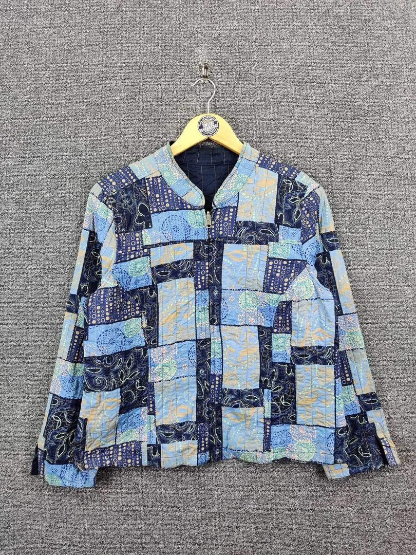 The Unbranded Brand Vintage Patchwork Quilted Reversible Jacket Like Kapital Size US M / EU 48-50 / 2 - 1 Thumbnail