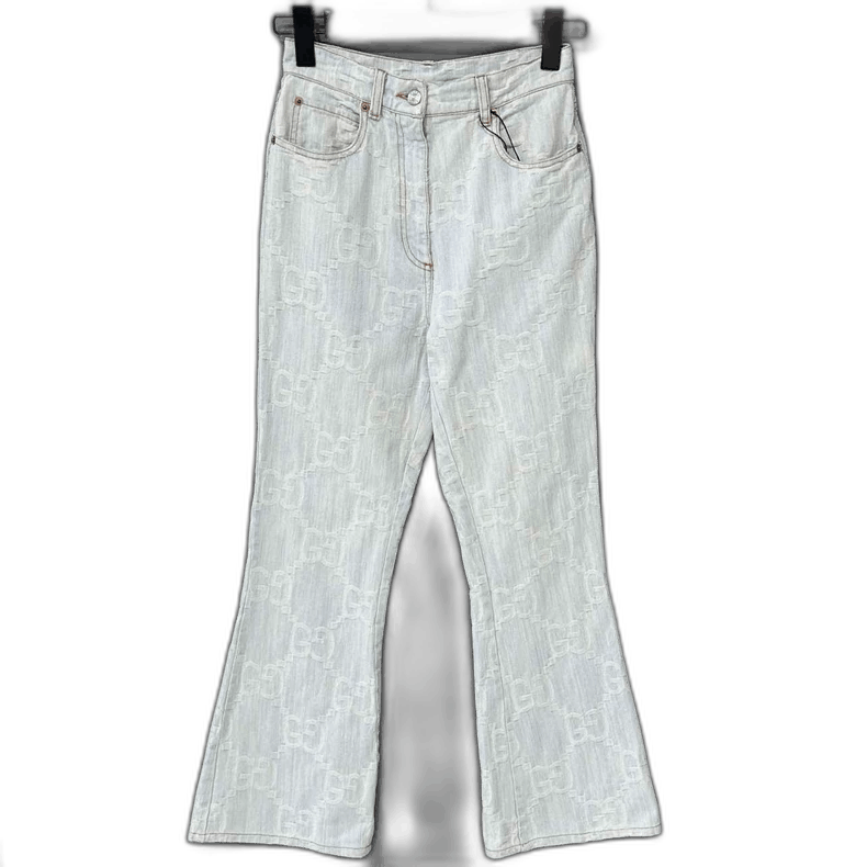 Gucci Light Blue Denim Pants by Gucci-2505 Size 23" - 1 Thumbnail