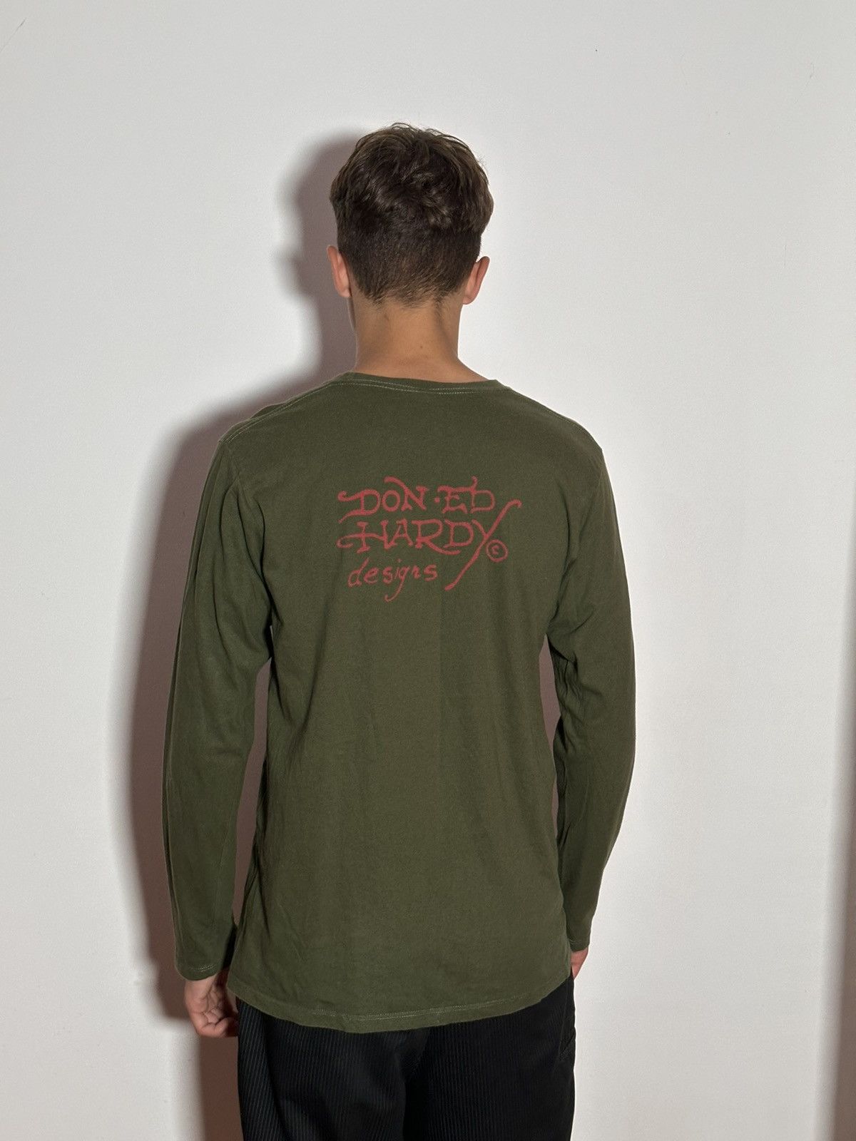 Ed Hardy Vintage ED HARDY by Christian Audigier Longsleeve Size M Size US M / EU 48-50 / 2 - 2 Thumbnail