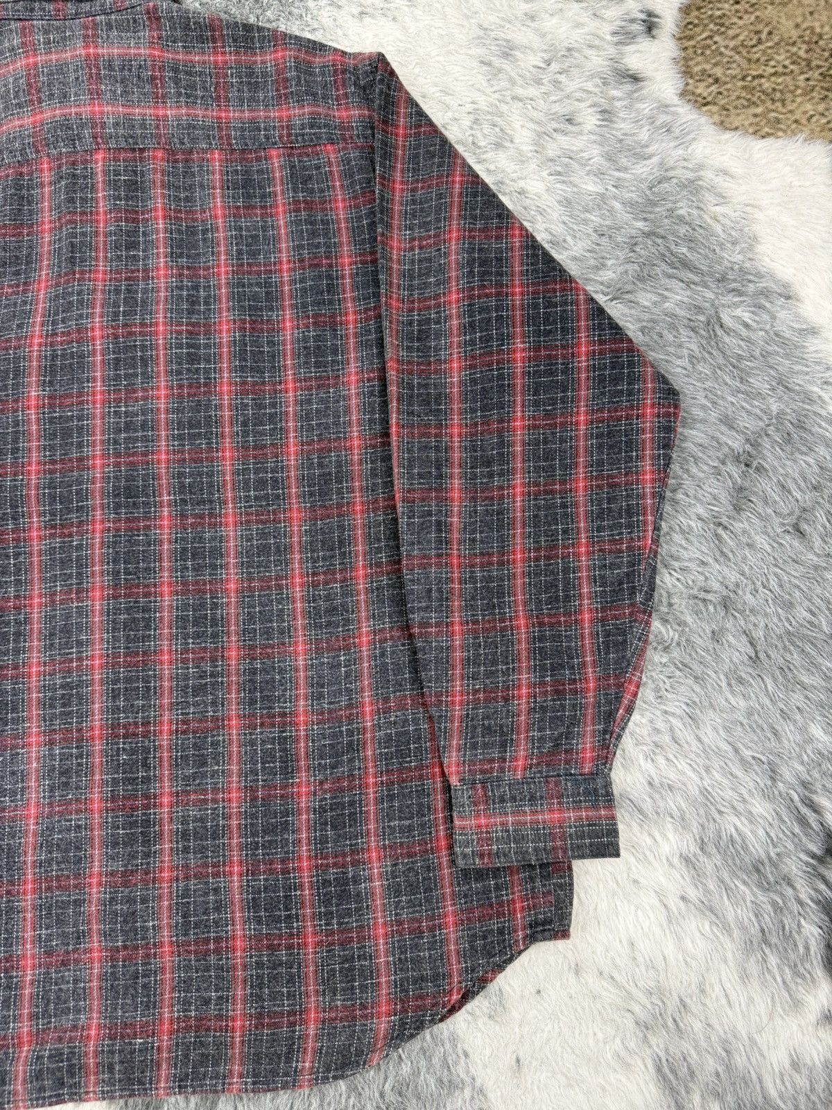 Marithe + Francois Girbaud Vintage MFG Shadow Plaid Tartan Rare Pockets Baggy Flannel Size US XL / EU 56 / 4 - 20 Thumbnail