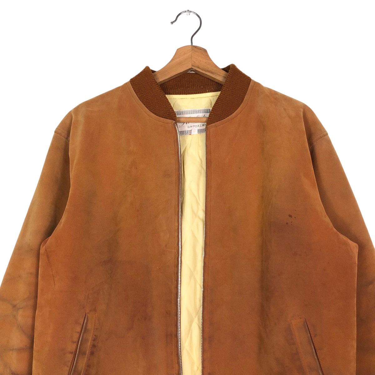 Japanese Brand 🔥Vintage Hi Suede Zipper Bomber Jacket Inspire Issey Miyake Size US L / EU 52-54 / 3 - 3 Thumbnail