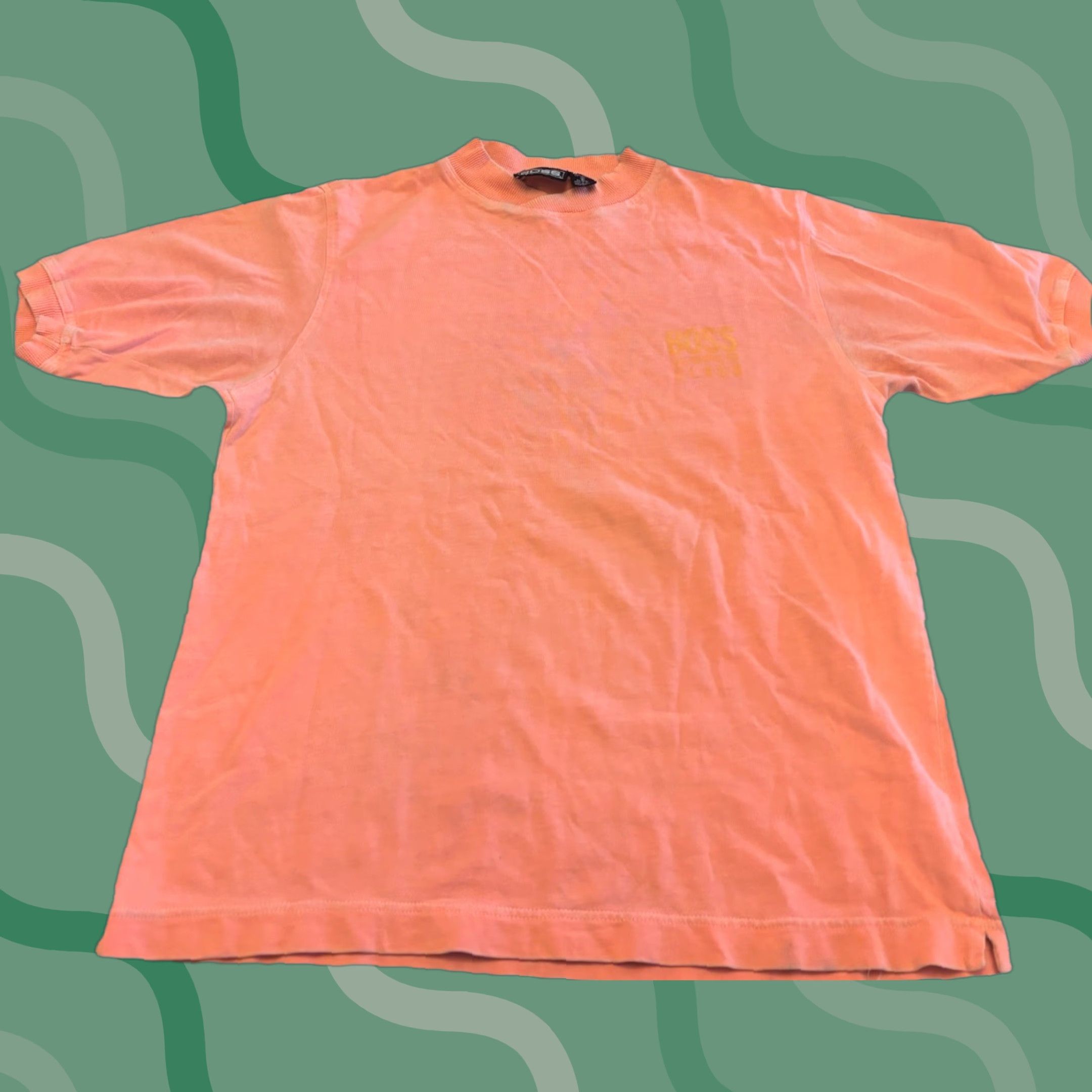 Vintage VINTAGE Boss 90s T-Shirt Men’s L Short Sleeve Pink Logo Graphic Print Cotton Embroidered Crew Neck USA 90s Classic Size US L / EU 52-54 / 3 - 1 Thumbnail