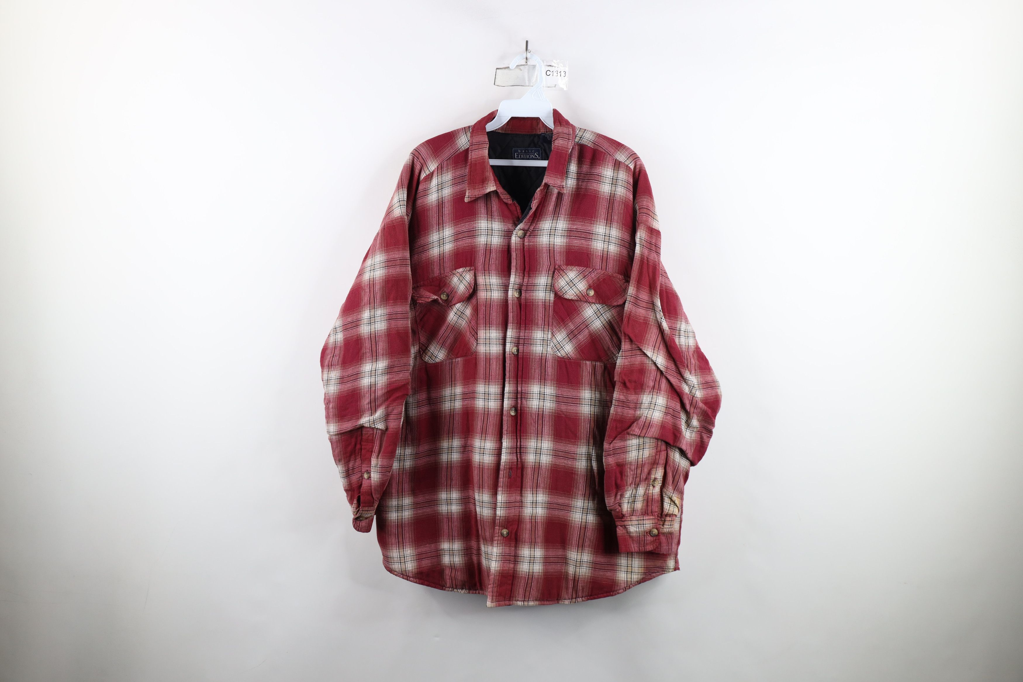 Vintage Vintage 90s Streetwear Flannel Shirt Jacket Jac Shirt Size US L / EU 52-54 / 3 - 1 Thumbnail