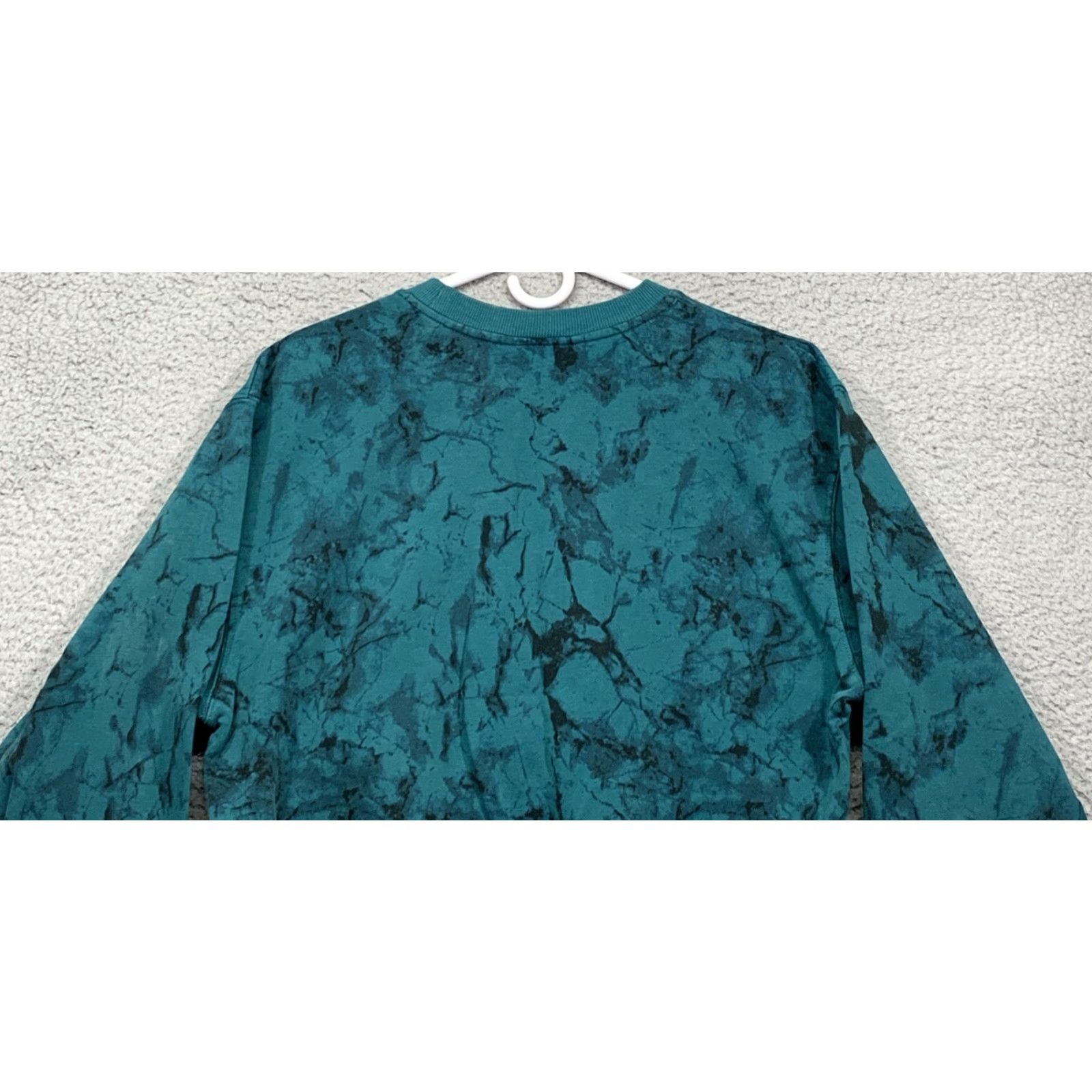 Vintage Joy Lab Sweatshirt Women's XS Green Marble Cropped Relaxed Fit NEW NWT Size XS / US 0-2 / IT 36-38 - 5 Thumbnail