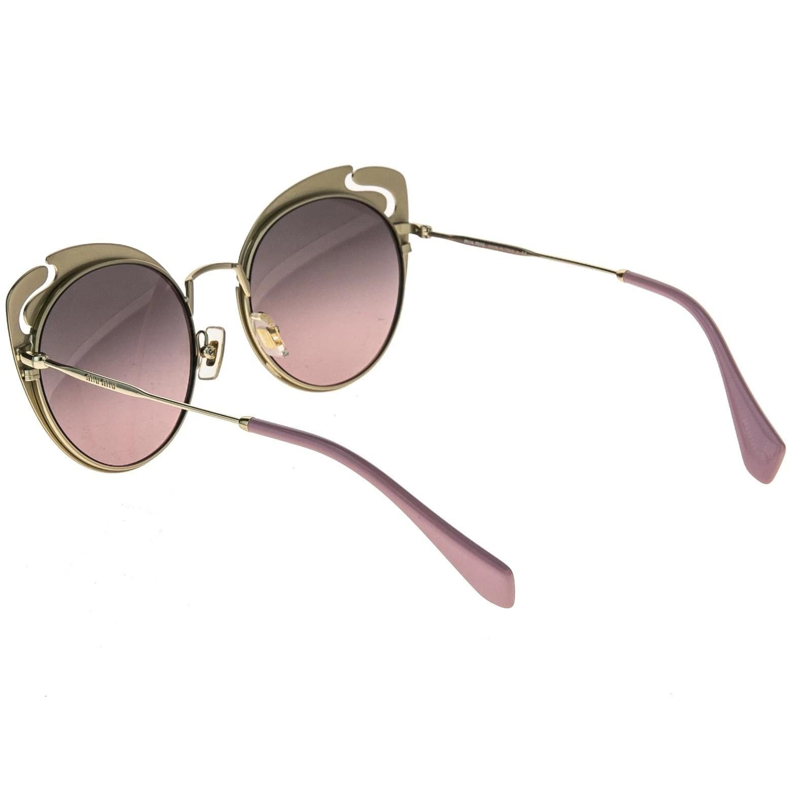 Miu Miu MIU MIU NOIR MU57TS 57T Cut Out Gold Pink Fashion Sunglasses Size ONE SIZE - 7 Thumbnail
