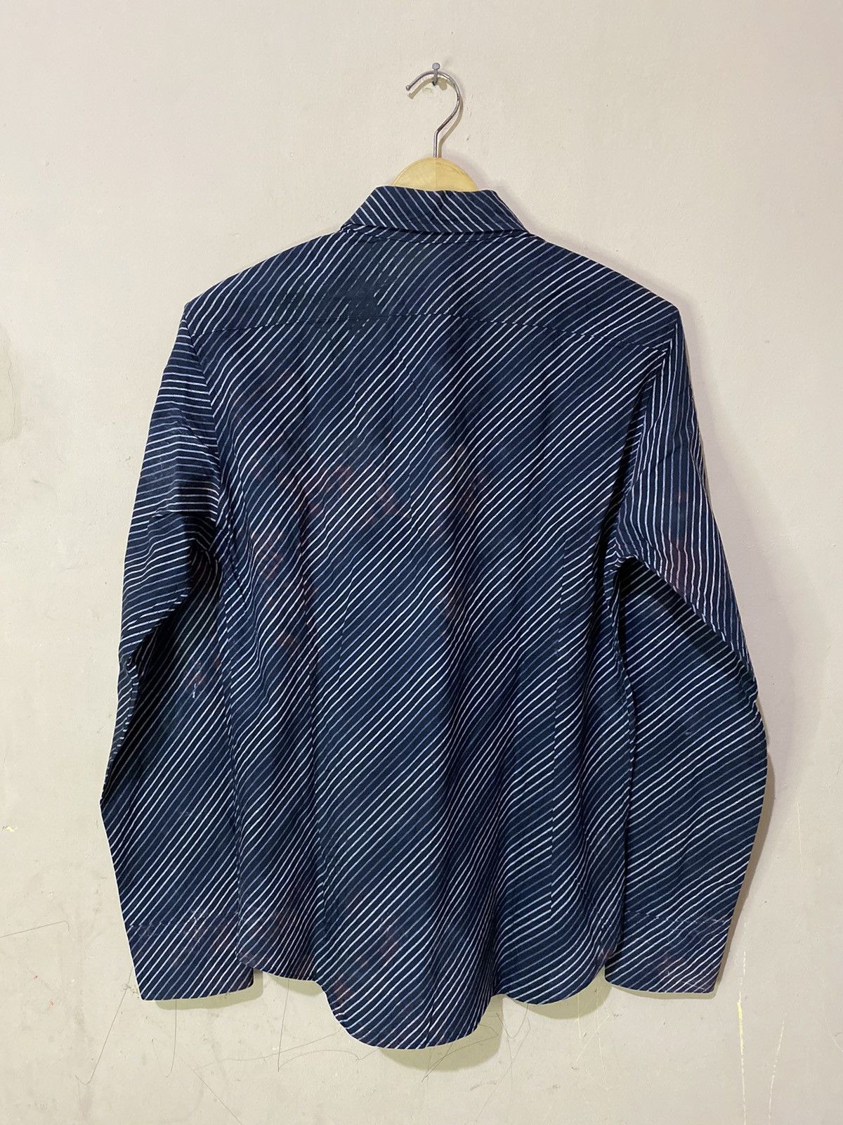 Le Grande Bleu (L.G.B.) Schlussel Japan Zig Zag Rainbow Button Shirt Size US M / EU 48-50 / 2 - 9 Thumbnail