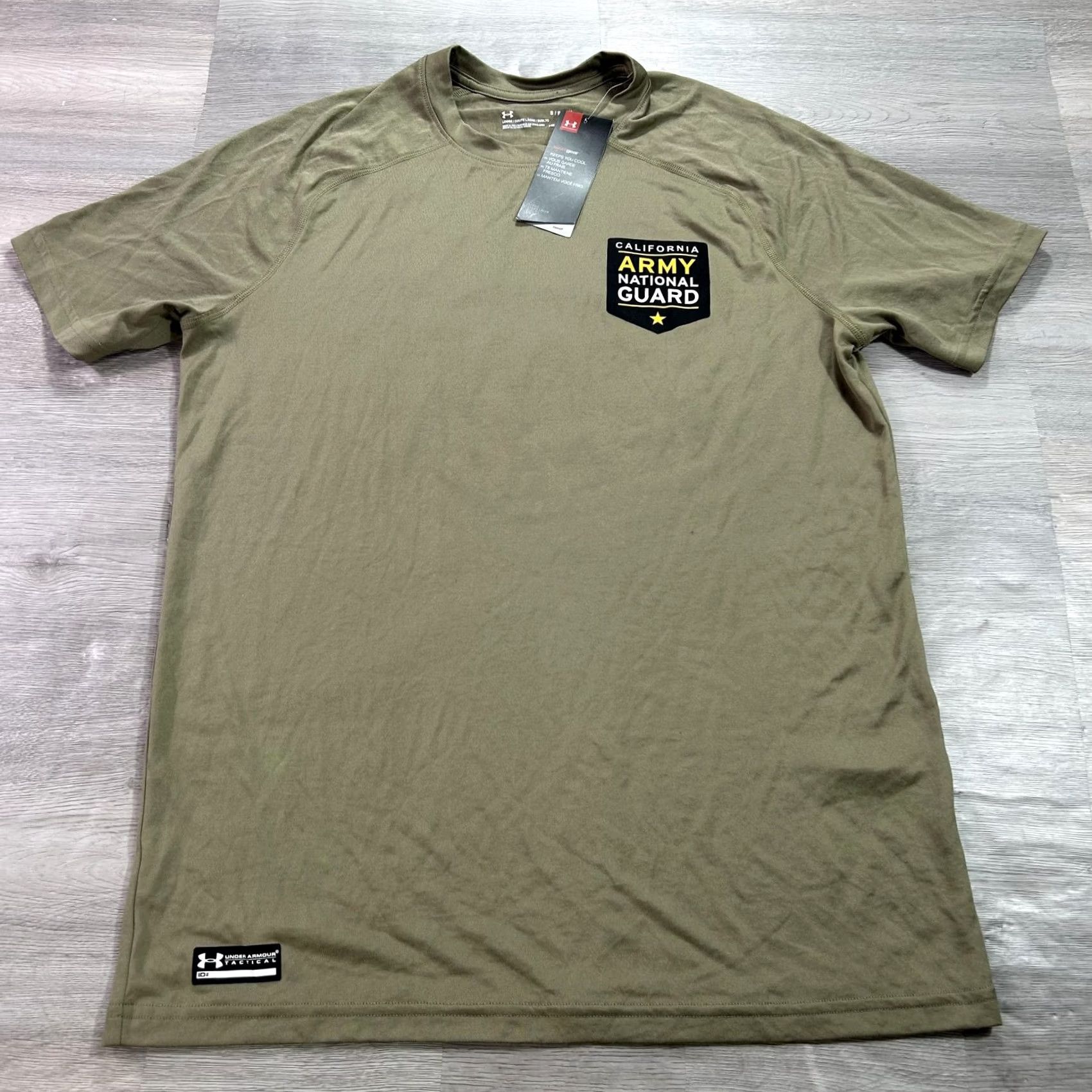 Under Armour Under Armour Shirt Mens Small Green California Army National Guard Tee Size US S / EU 44-46 / 1 - 2 Thumbnail