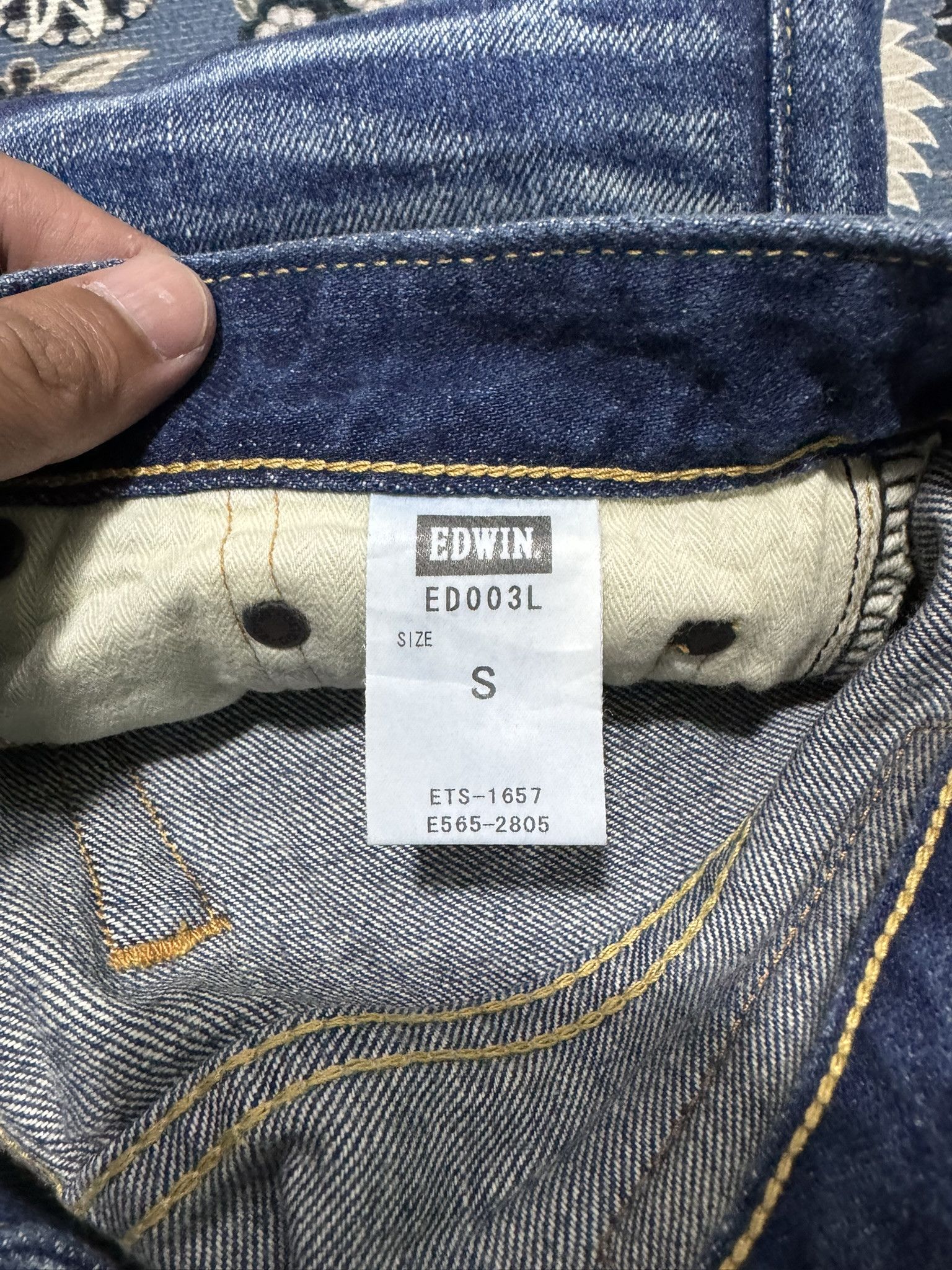 Beauty Beast × Edwin × Japanese Brand Japanese Brand Edwin Embroider Denim Tear Selvadge Jeans Size US 30 / EU 46 - 11 Thumbnail